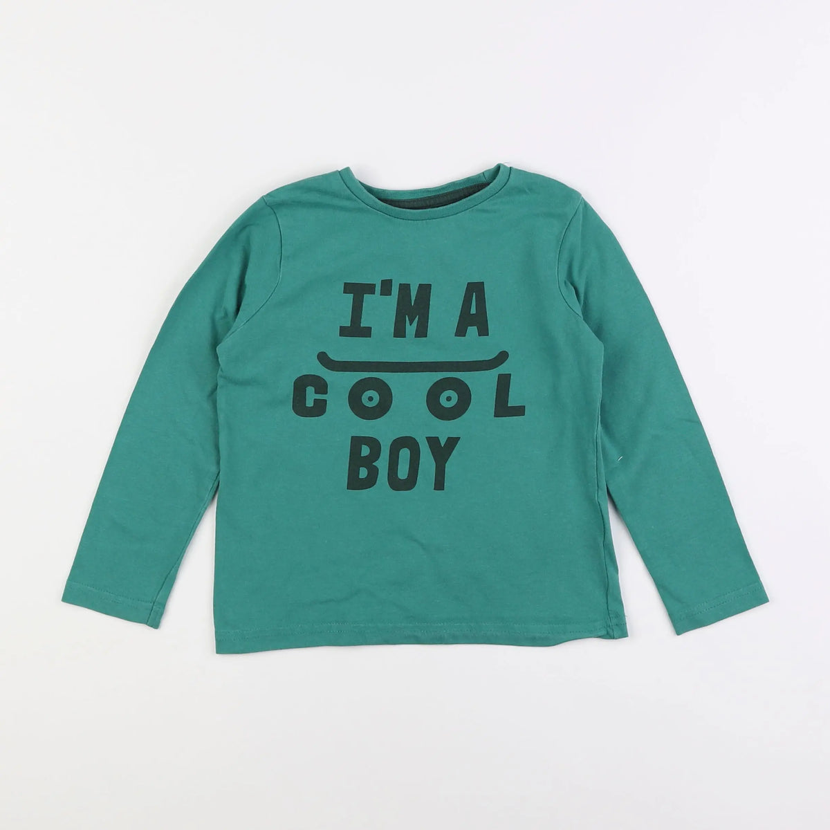 Vertbaudet - tee-shirt vert - 5 ans