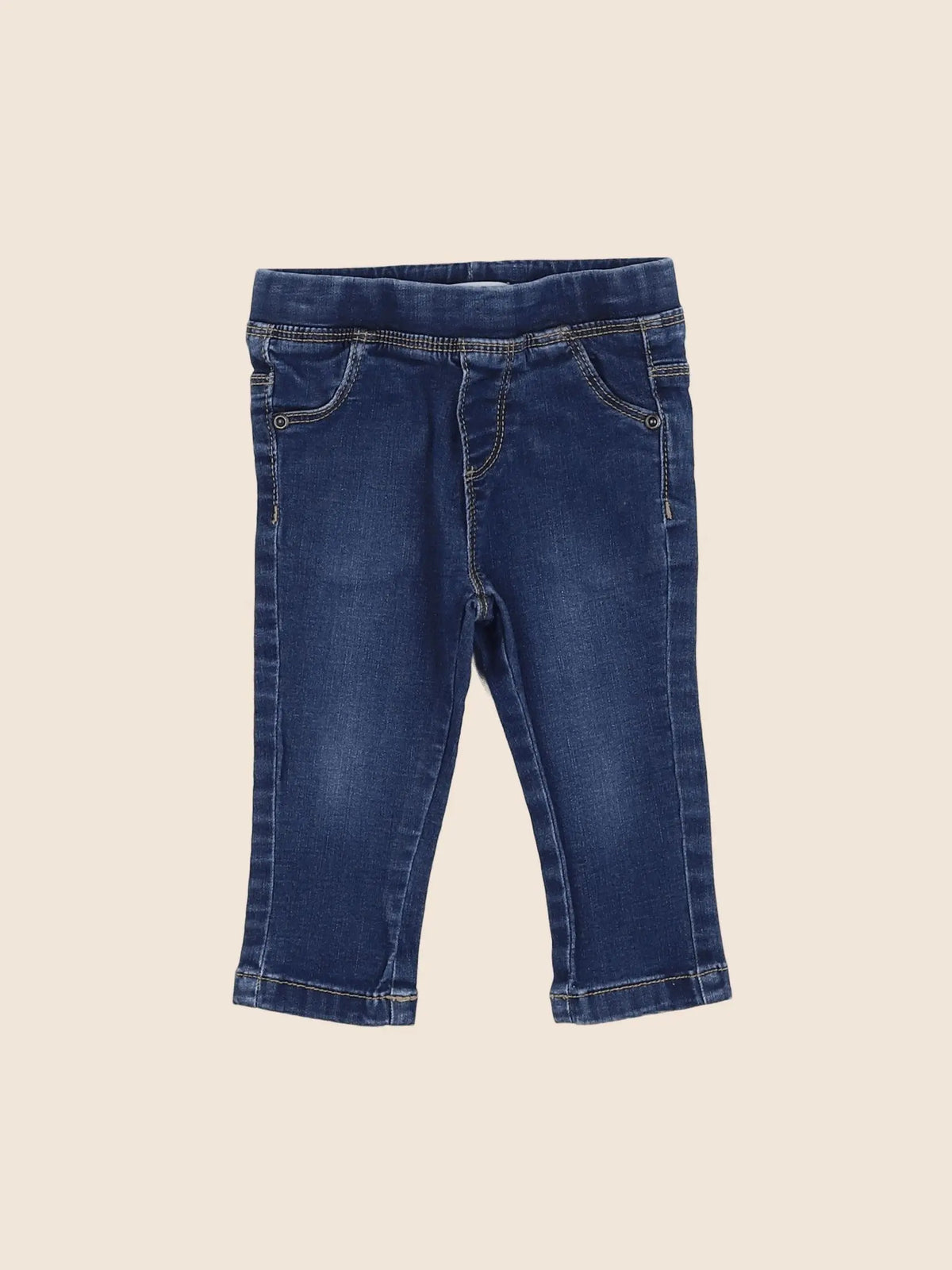 Vertbaudet - jegging bleu - 12 mois