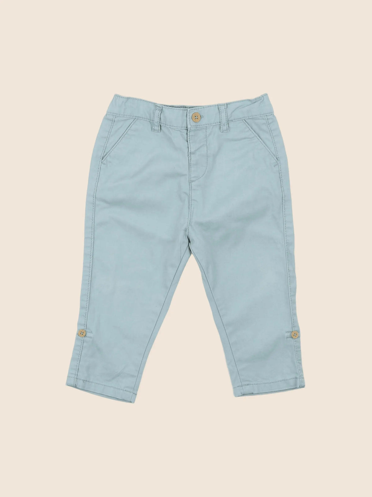 Vertbaudet - pantalon bleu - 12 mois