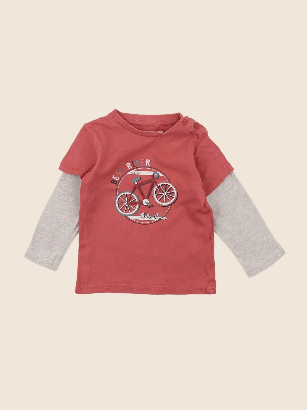 Vertbaudet - tee-shirt multicolore - 12 mois