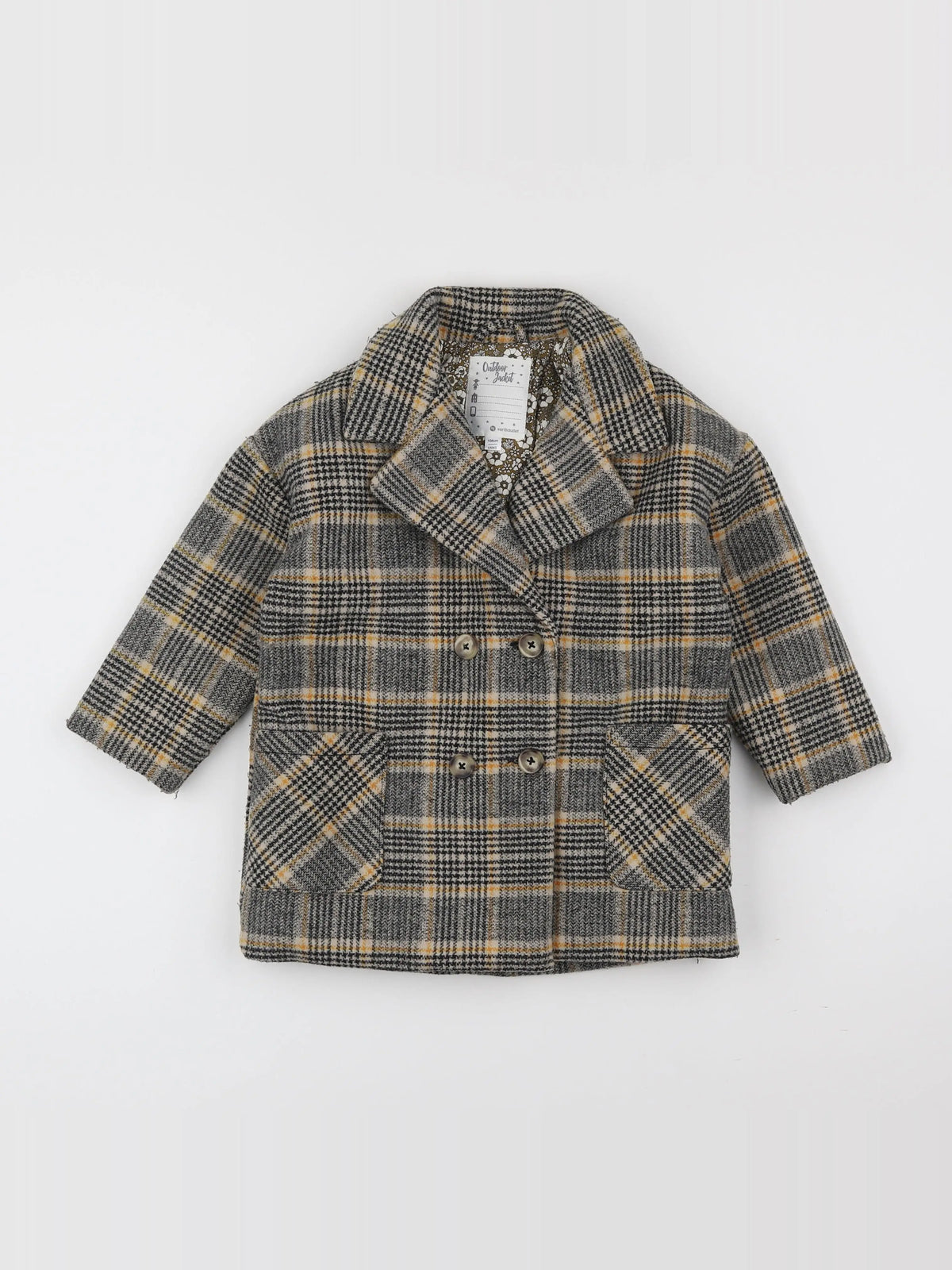 Vertbaudet - manteau multicolore - 4 ans