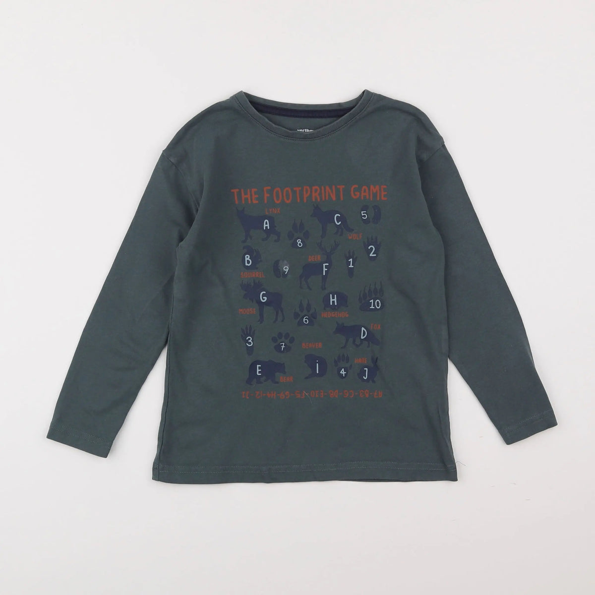 Vertbaudet - tee-shirt vert - 6 ans