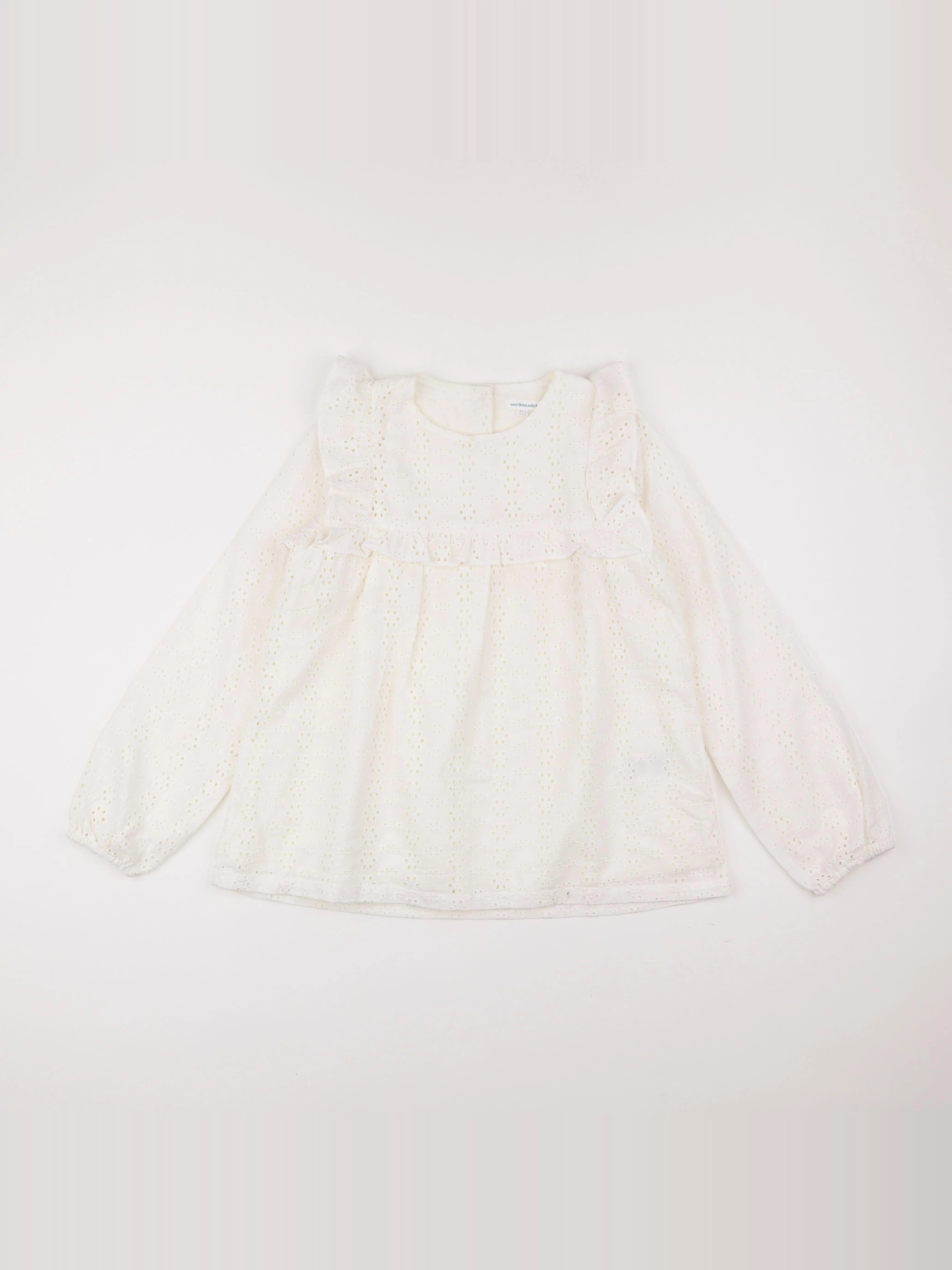 Vertbaudet - blouse blanc - 14 ans