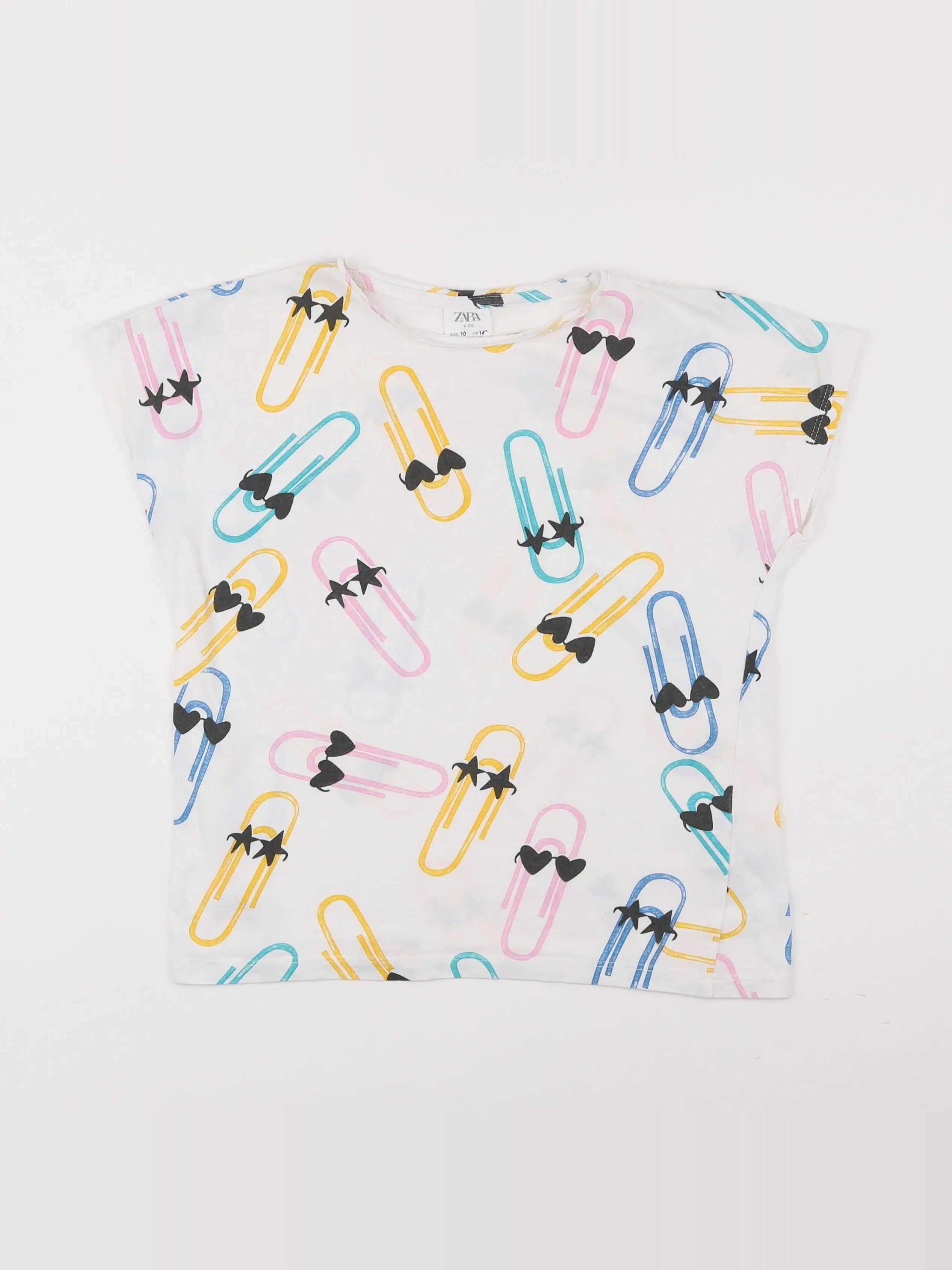 Zara - tee-shirt blanc - 10 ans
