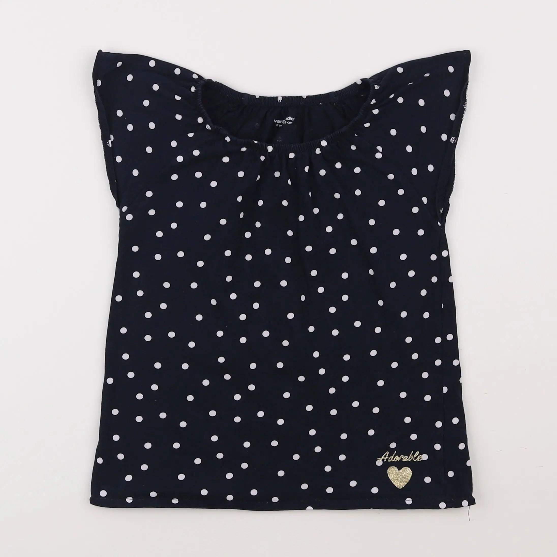 Vertbaudet - tee-shirt bleu - 8 ans