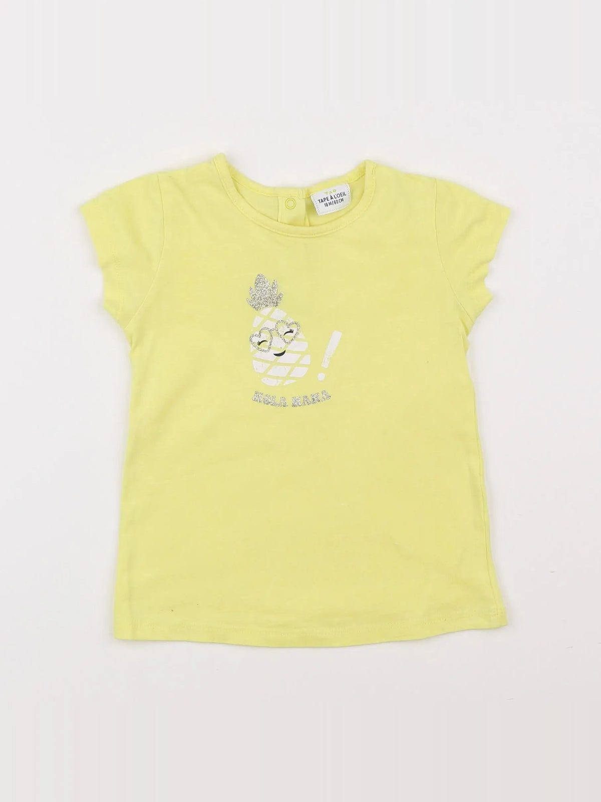 Tape à l'oeil - tee-shirt jaune - 18 mois