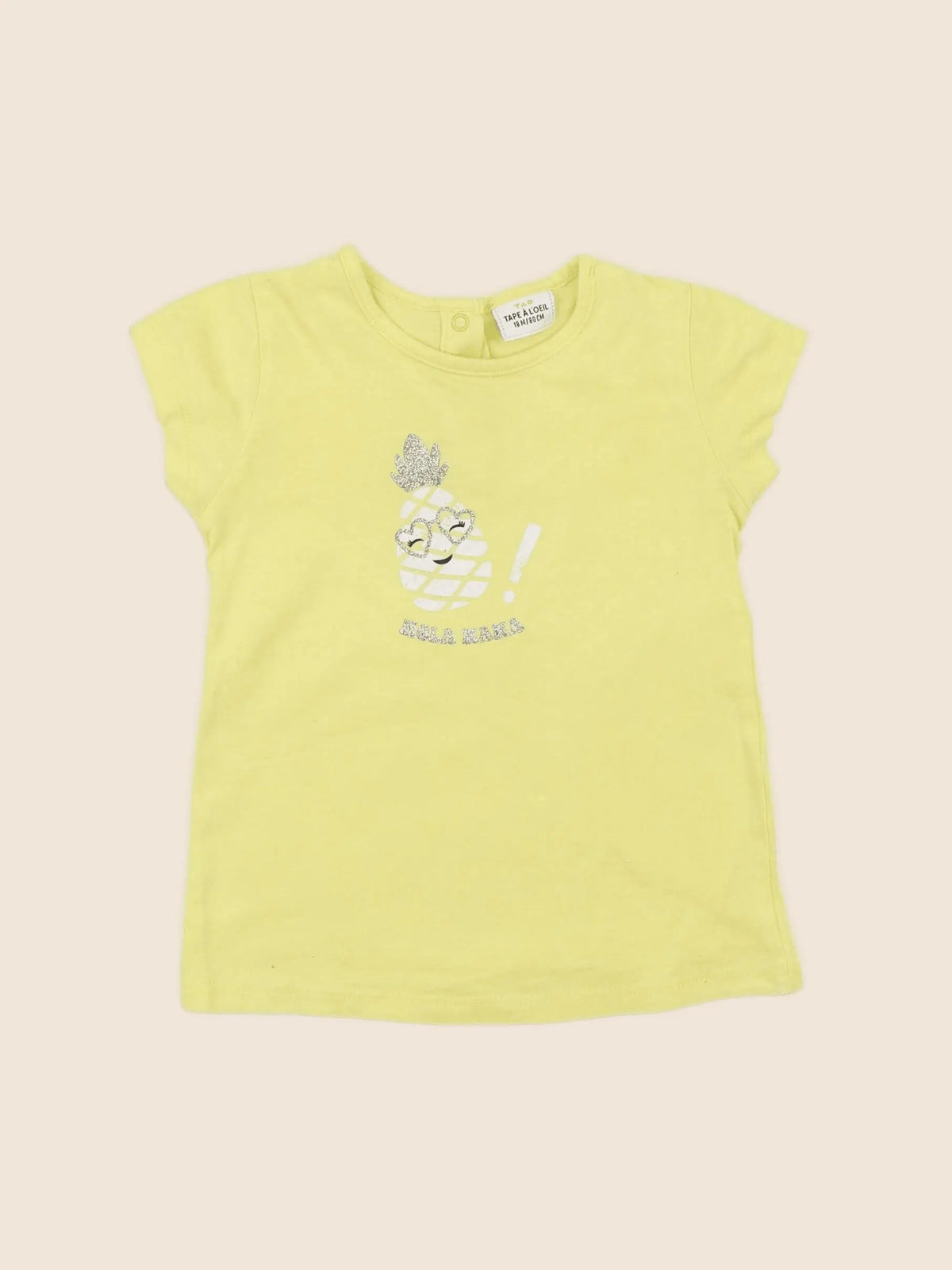 Tape à l'oeil - tee-shirt jaune - 18 mois