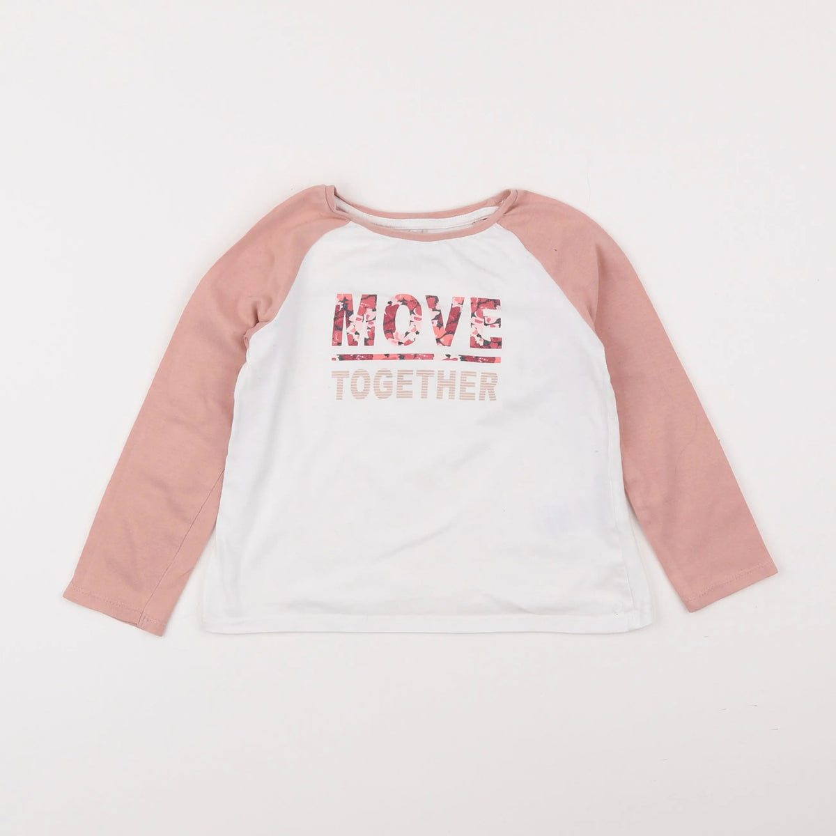 Vertbaudet - tee-shirt jaune, rose - 4 ans