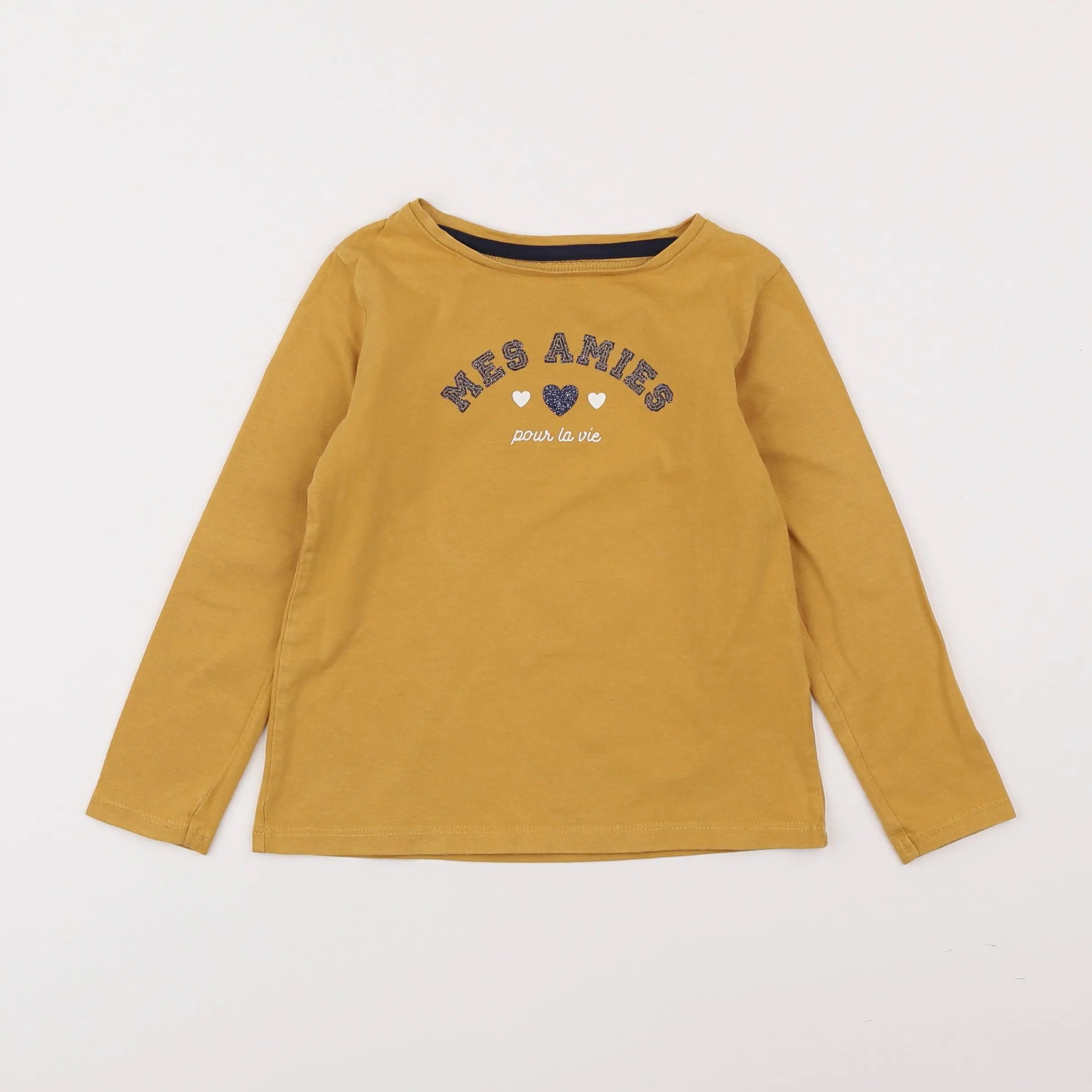 Vertbaudet - tee-shirt jaune - 4 ans