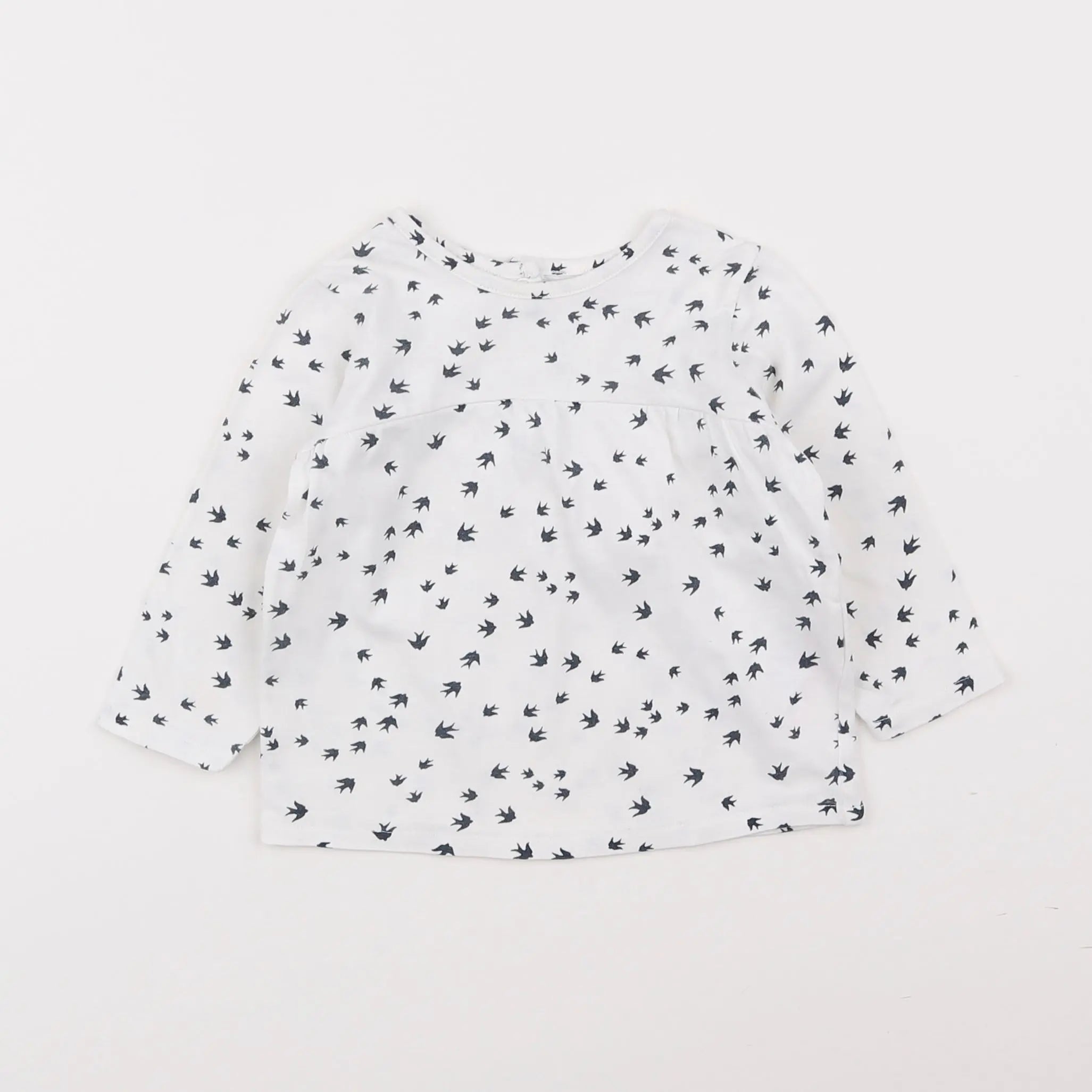 Vertbaudet - tee-shirt blanc - 9 mois