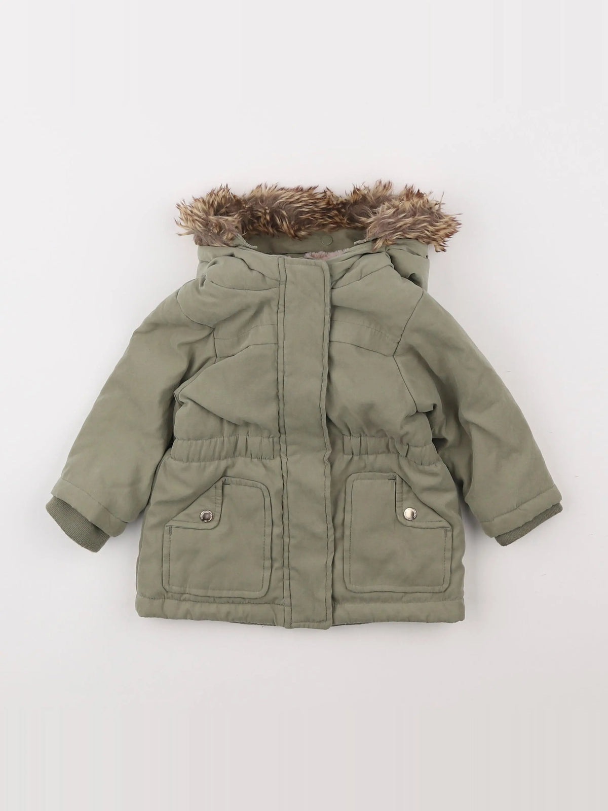 Vertbaudet - parka vert - 12 mois