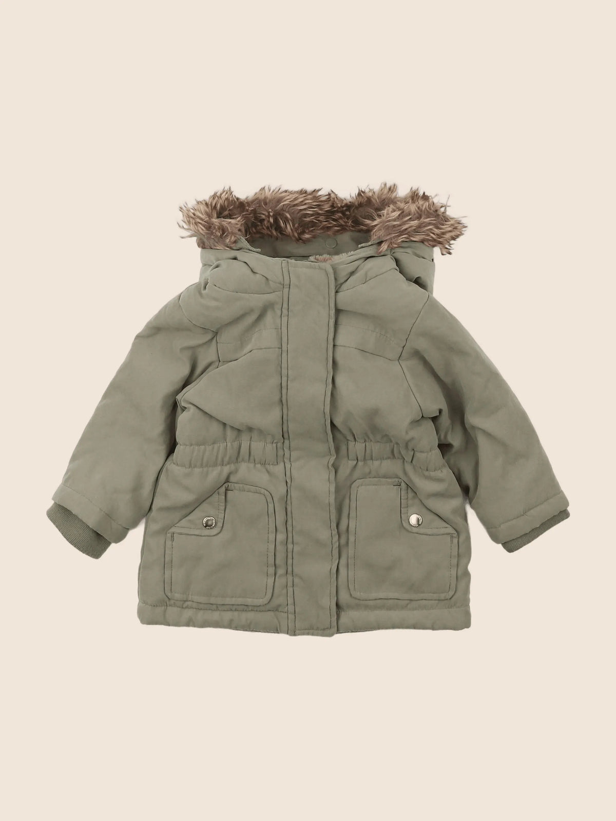 Vertbaudet - parka vert - 12 mois