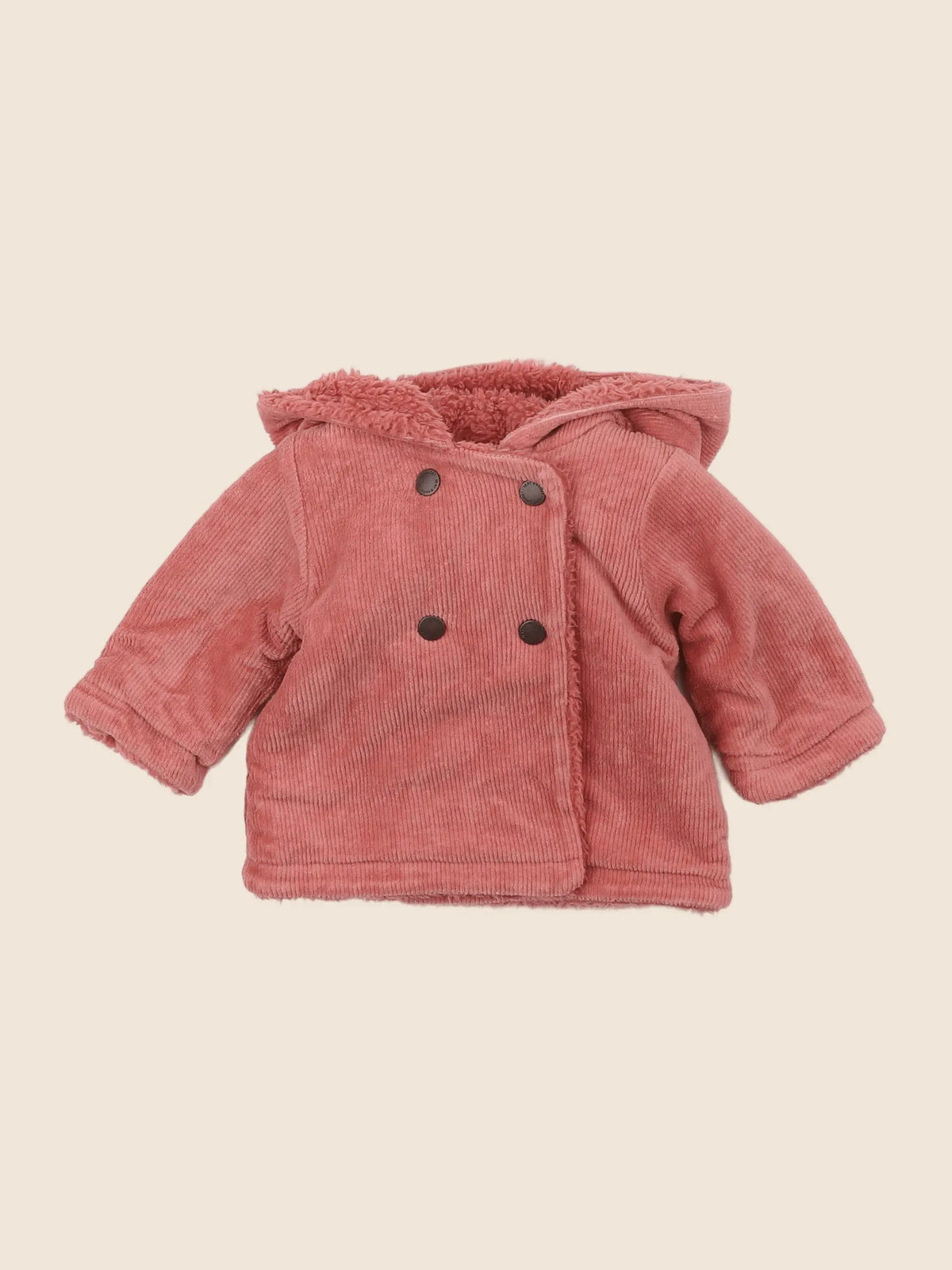 Vertbaudet - veste doublé rose - 3 mois