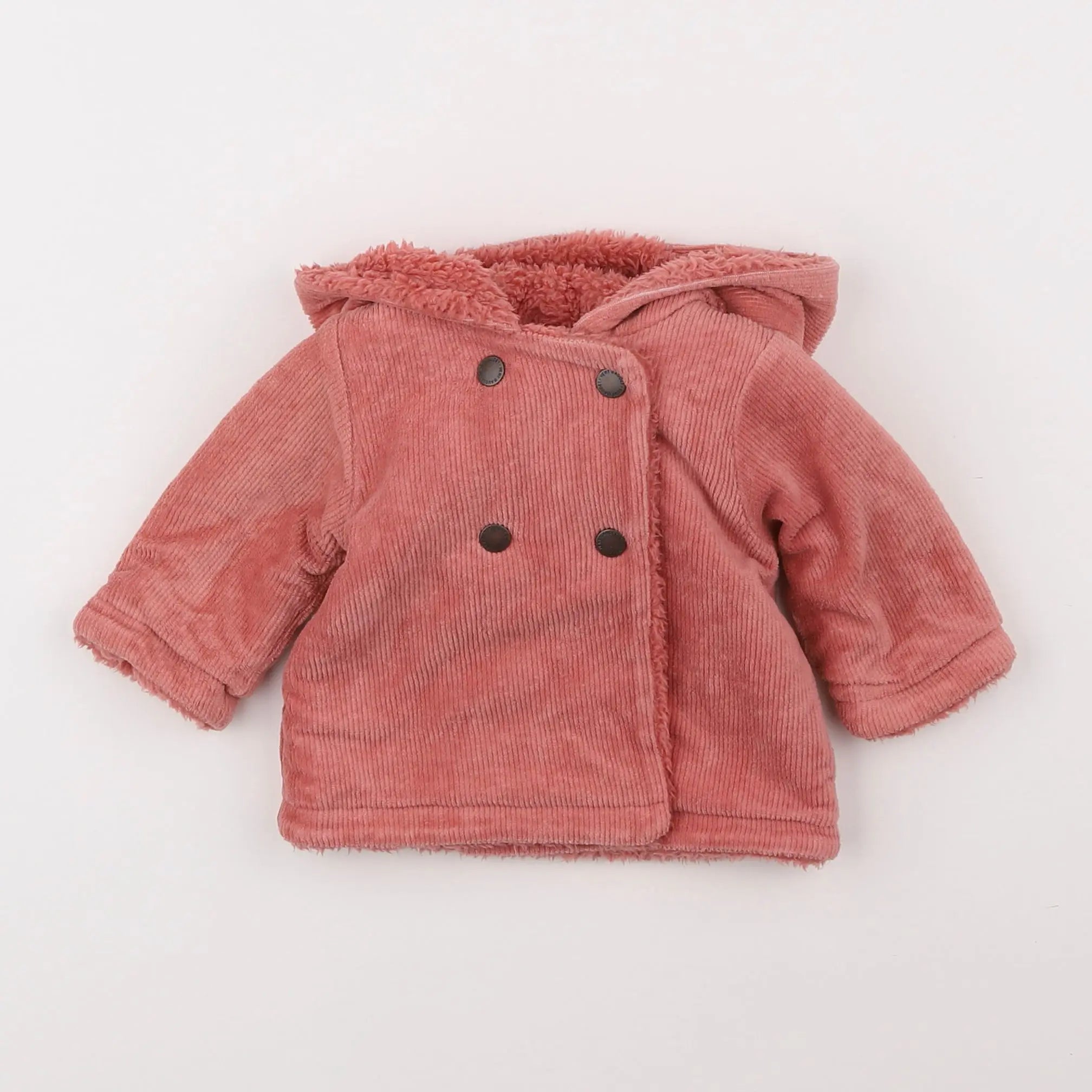 Vertbaudet - veste doublé rose - 3 mois