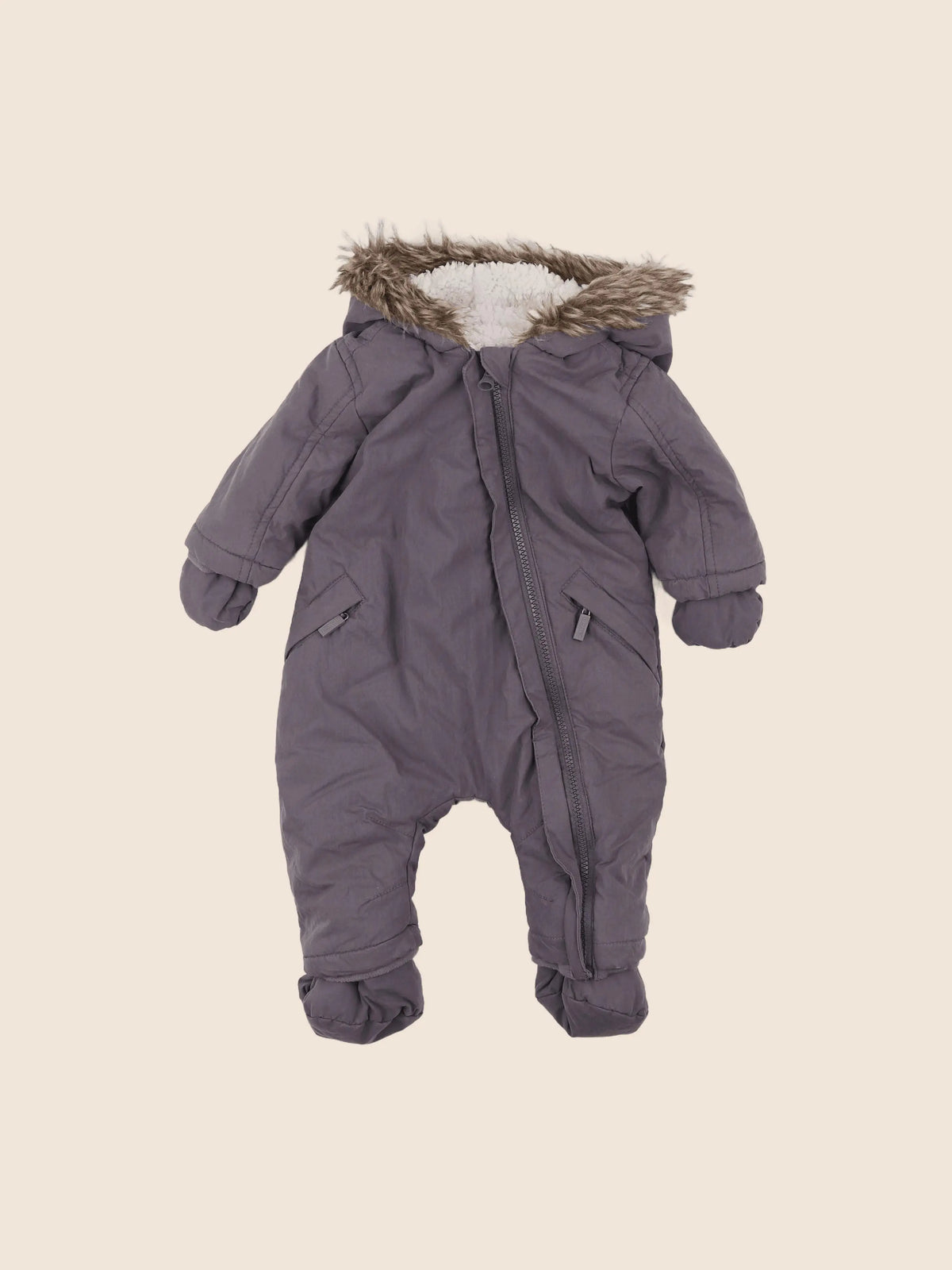Vertbaudet - combi-pilote gris - 3 mois