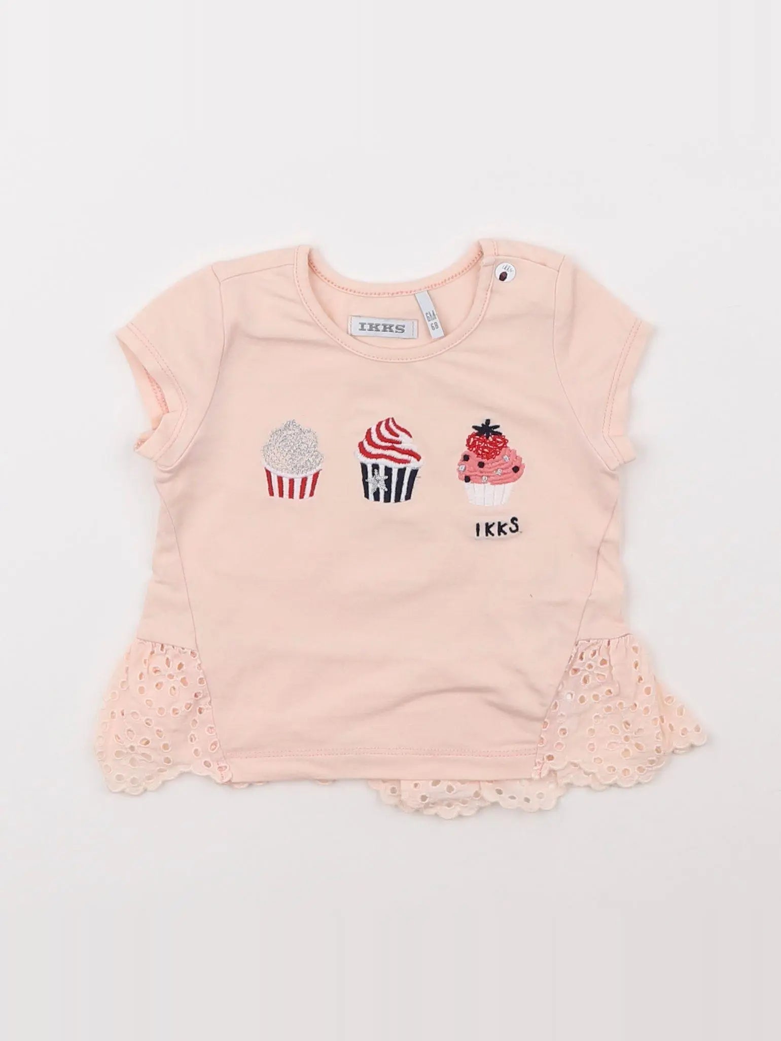 IKKS - tee-shirt rose - 6 mois