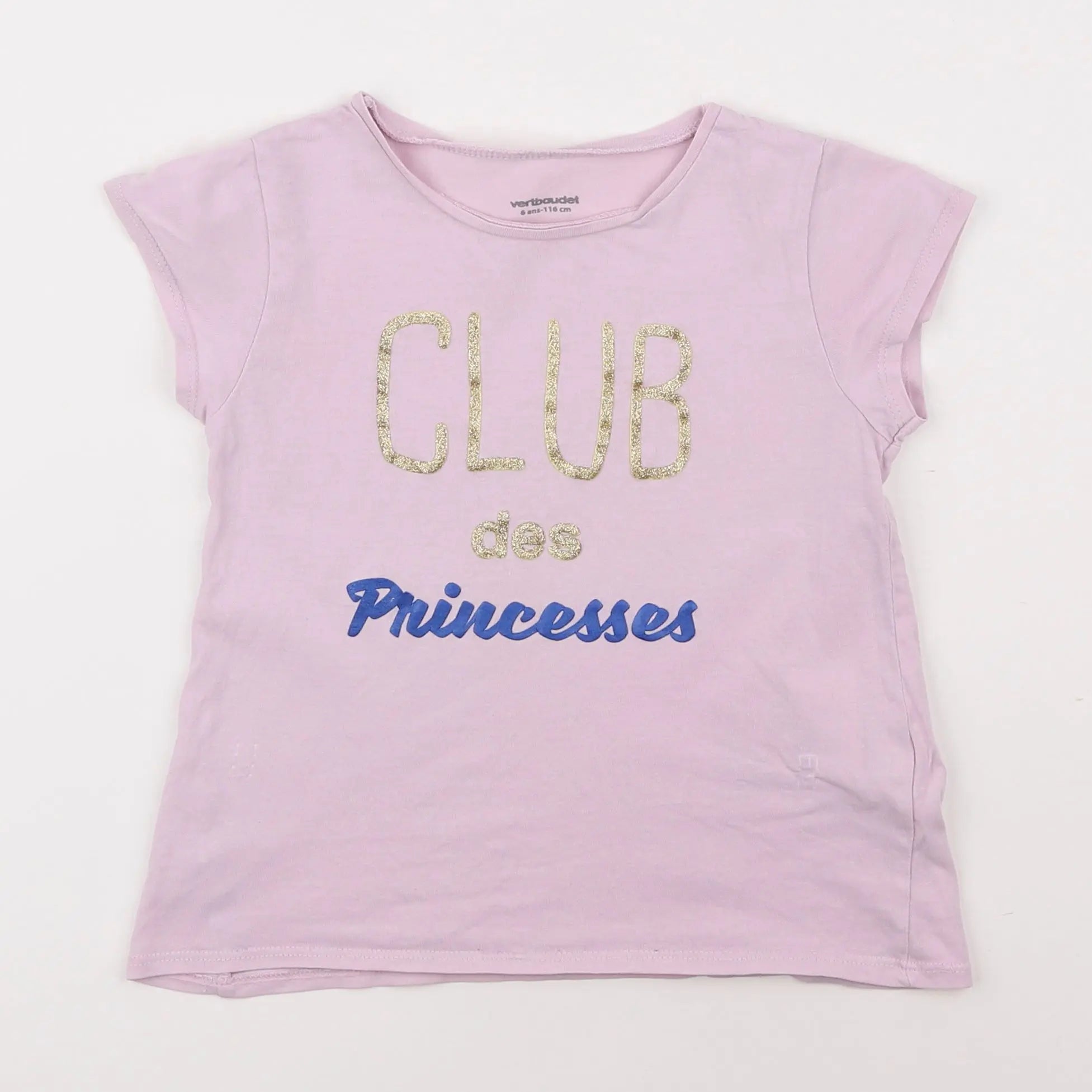 Vertbaudet - tee-shirt rose - 6 ans