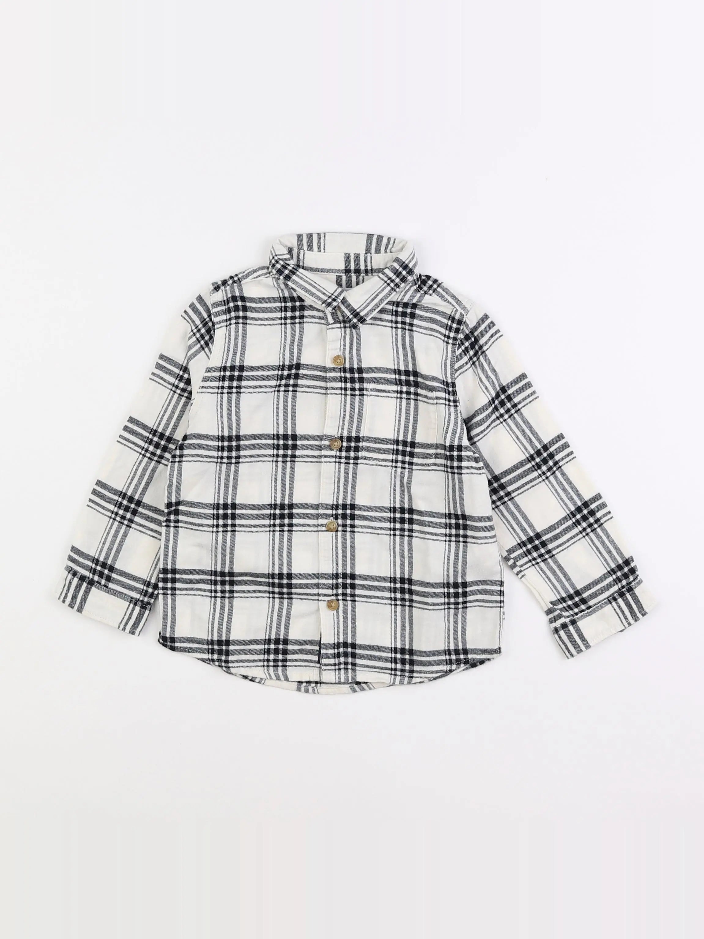 Zara - chemise blanc - 2/3 ans