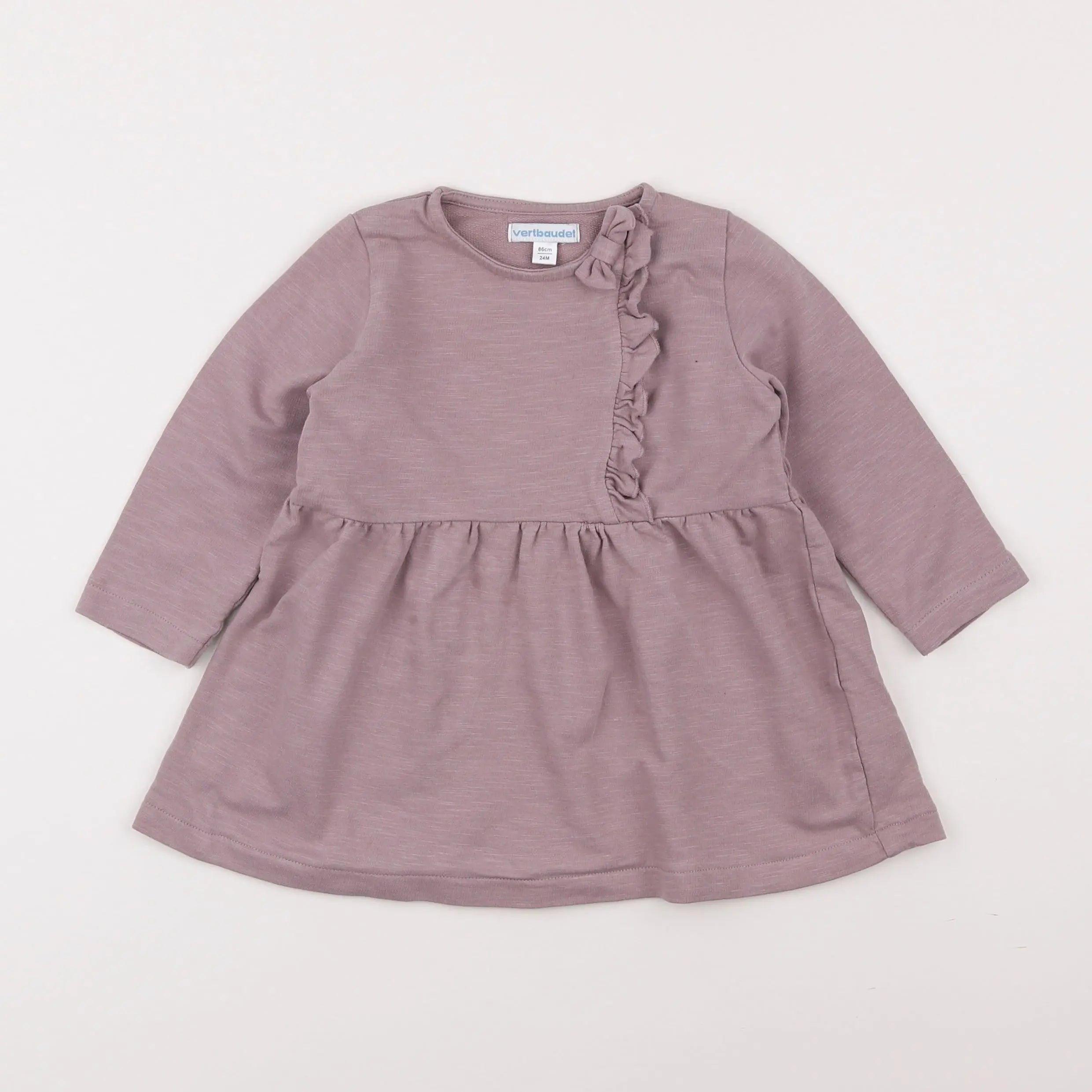 Vertbaudet - robe violet - 2 ans