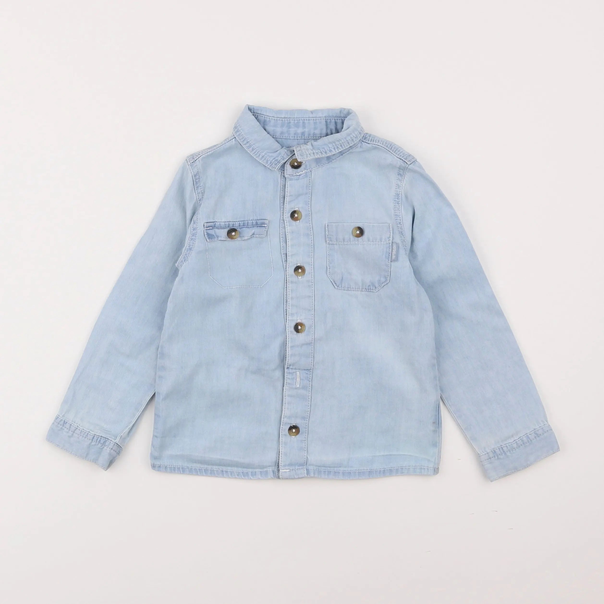 Vertbaudet - chemise bleu - 3 ans