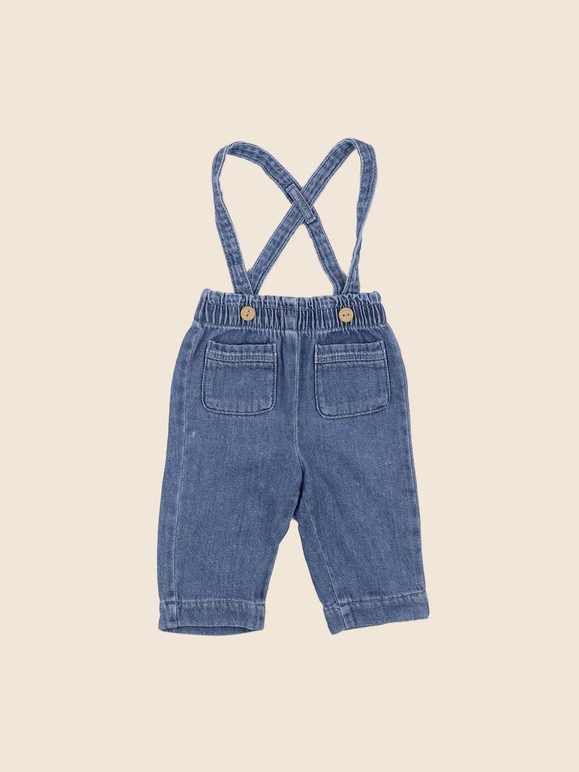 Vertbaudet - jean bleu - 6 mois