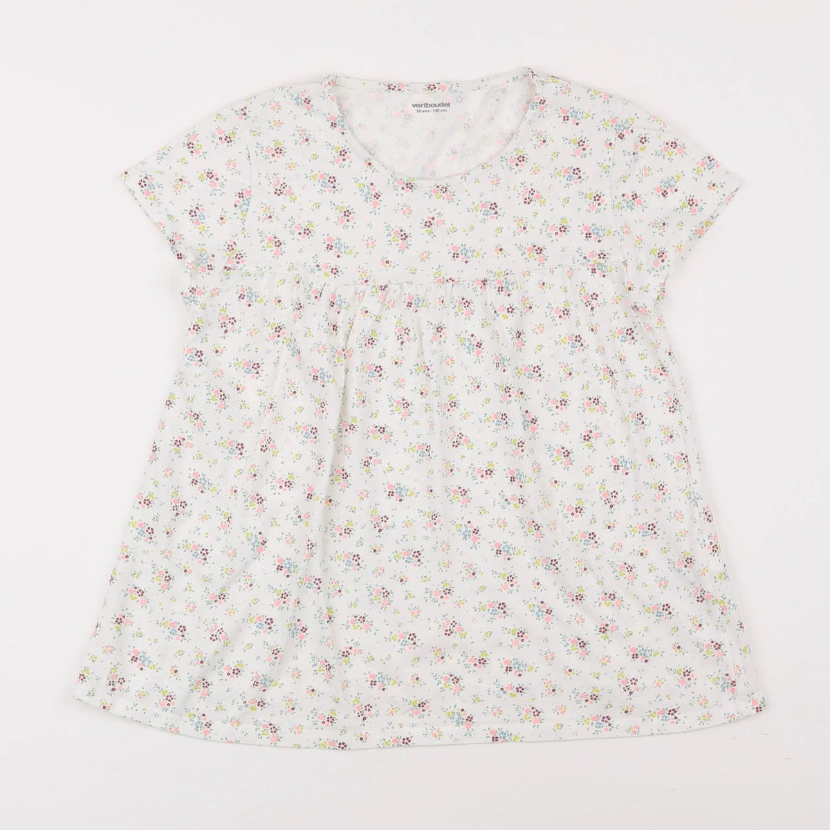 Vertbaudet - tee-shirt blanc - 10 ans