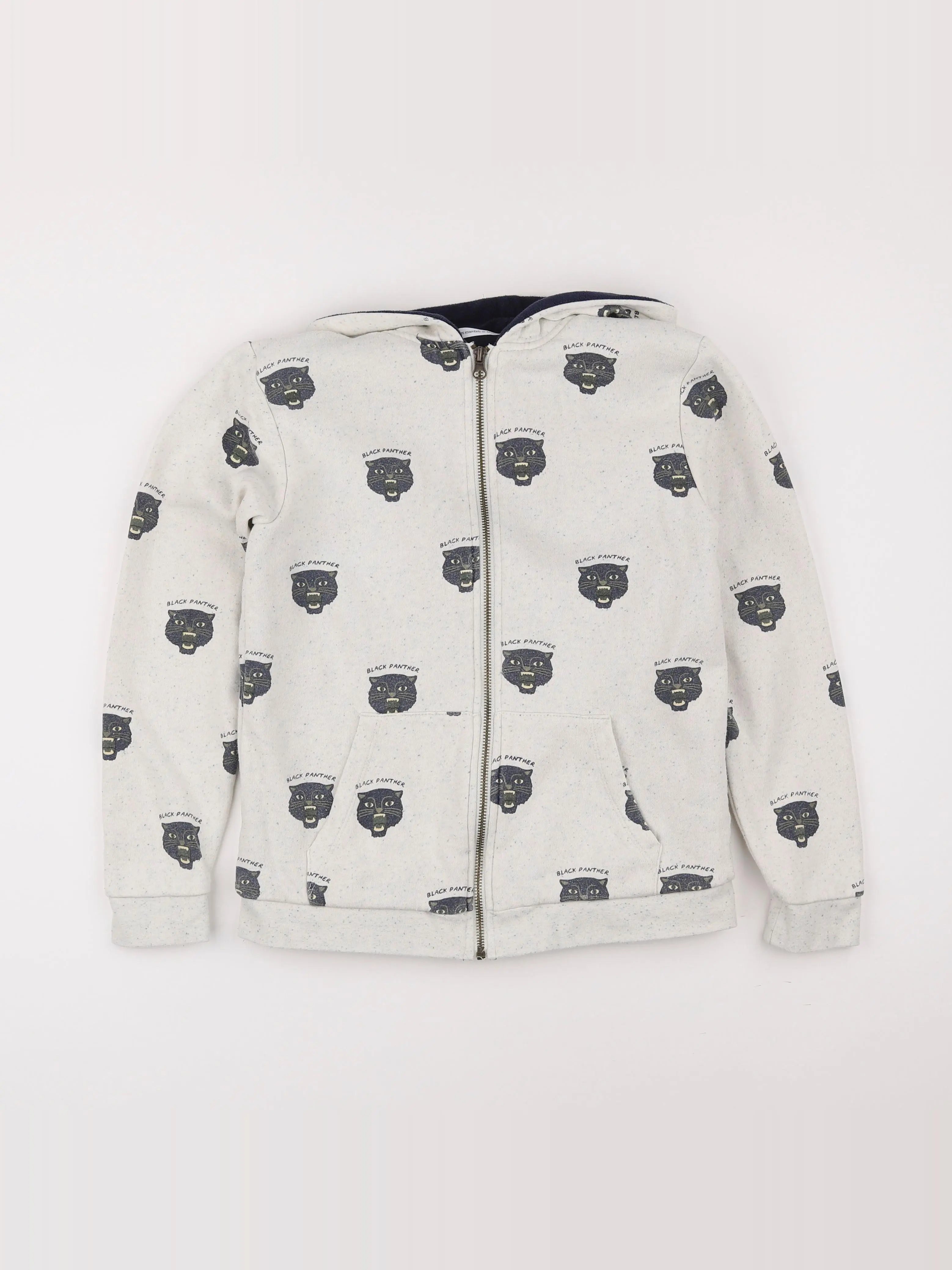 Monoprix - sweat beige - 12 ans