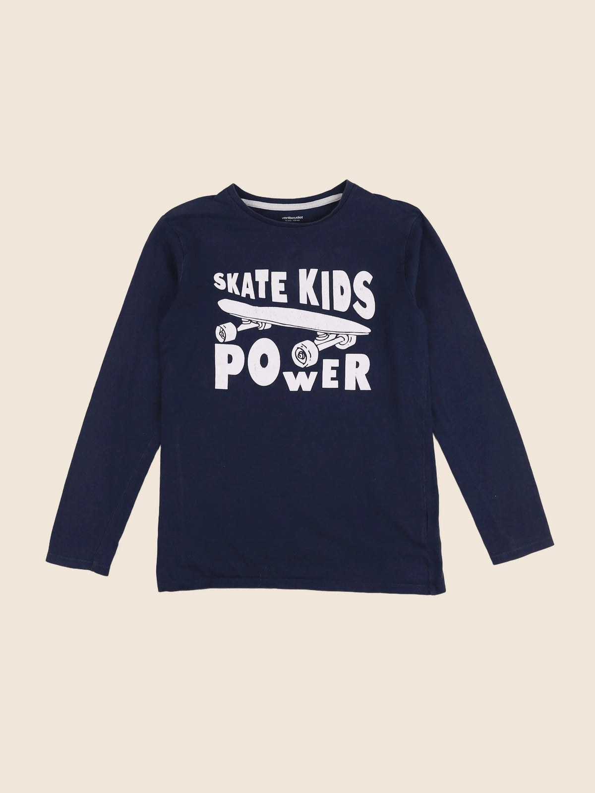 Vertbaudet - tee-shirt bleu - 12 ans