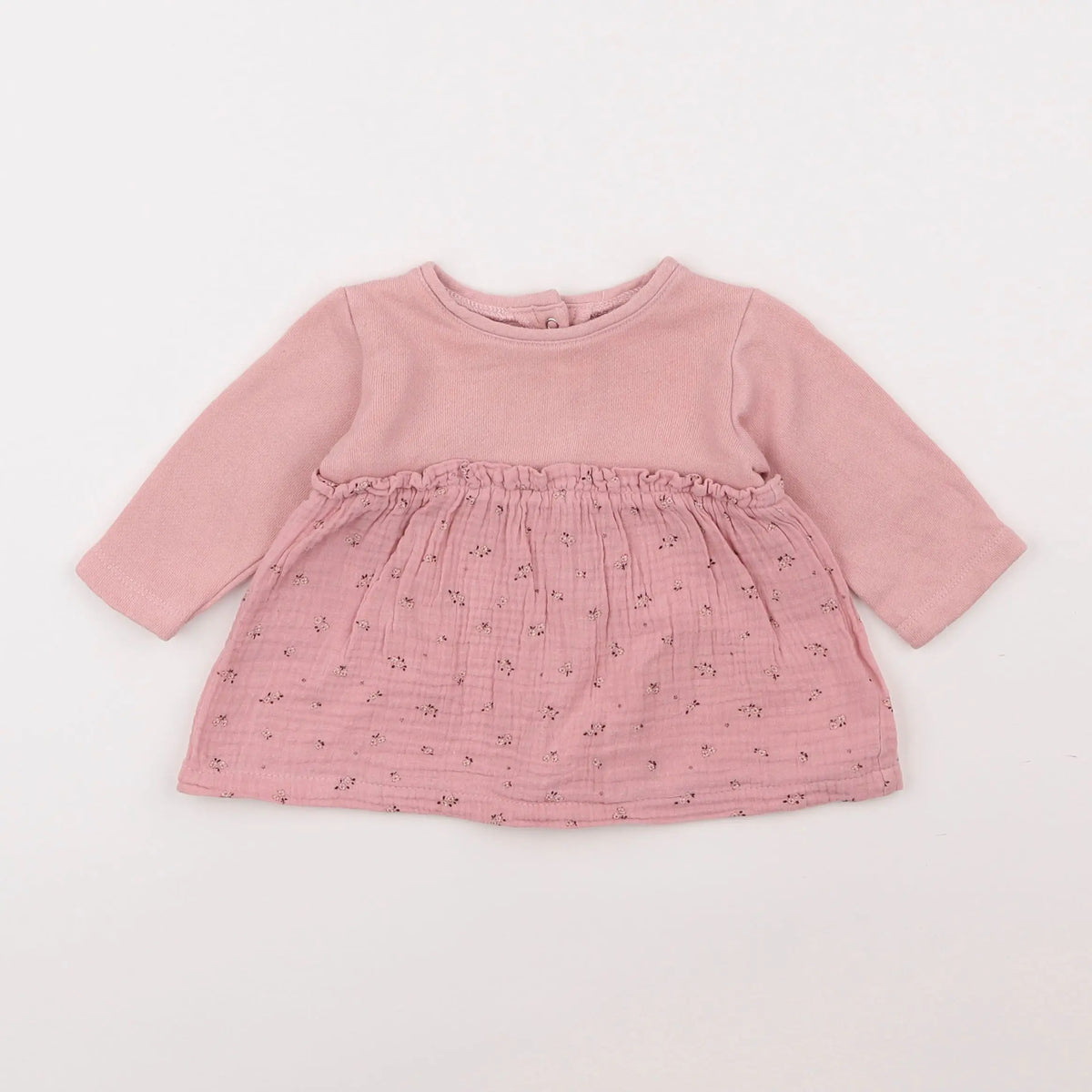 Vertbaudet - robe rose - 3 mois