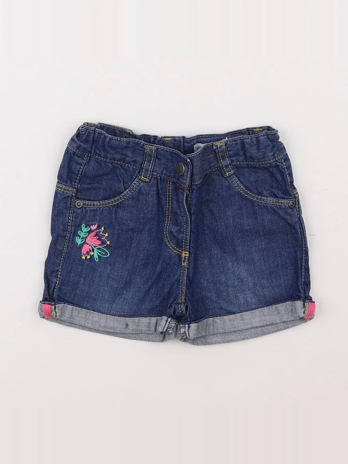 Vertbaudet - short bleu - 18 mois