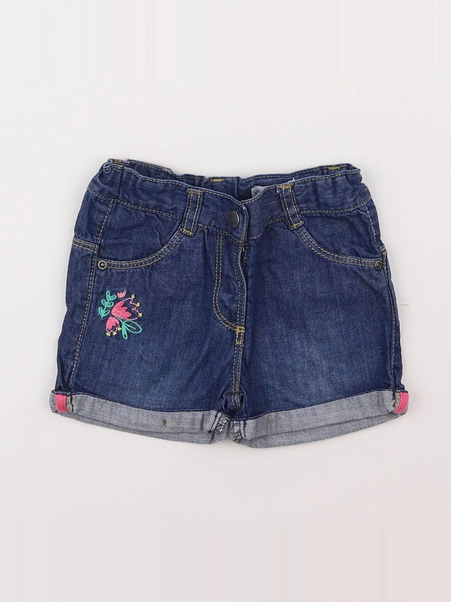 Vertbaudet - short bleu - 18 mois