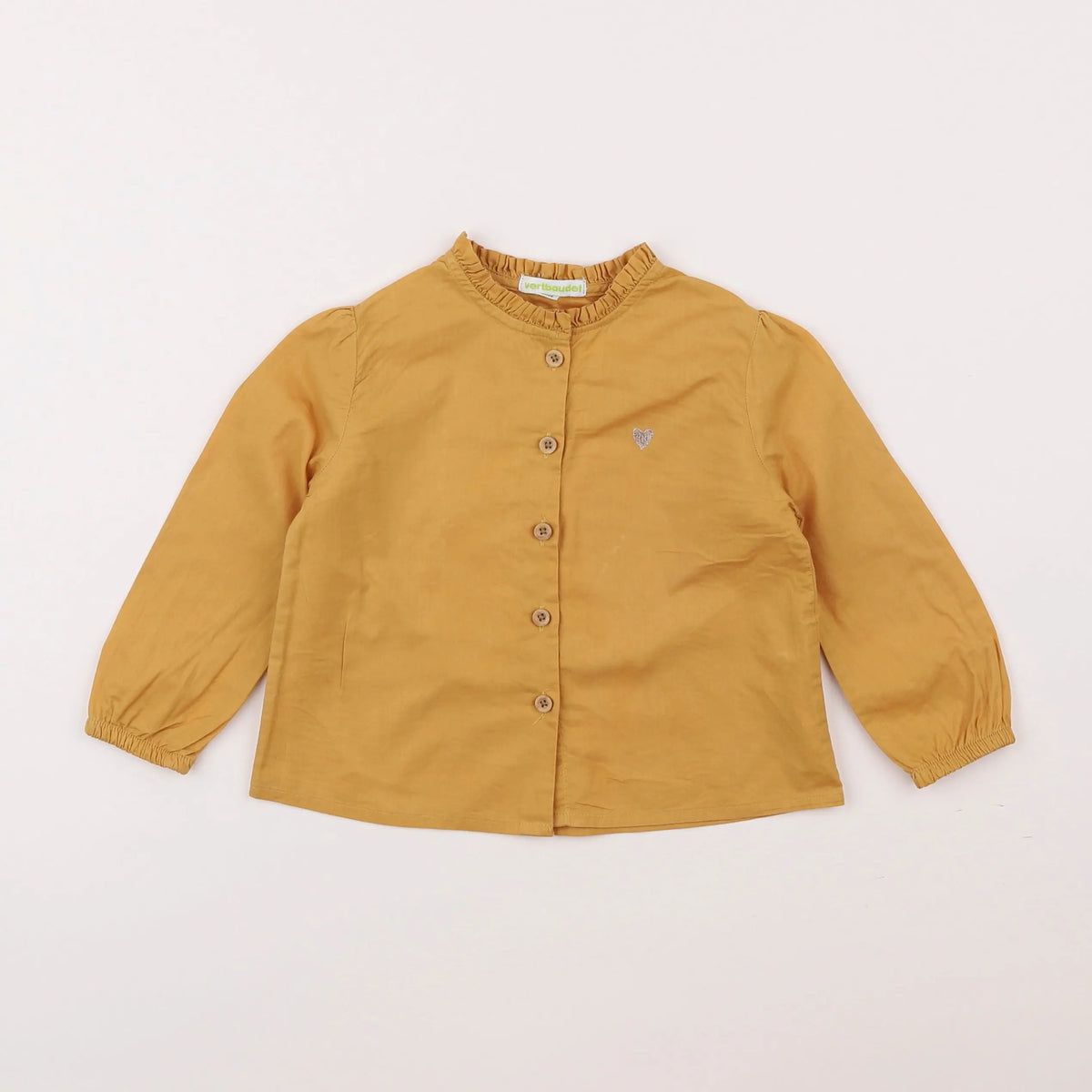 Vertbaudet - blouse jaune, or - 2 ans