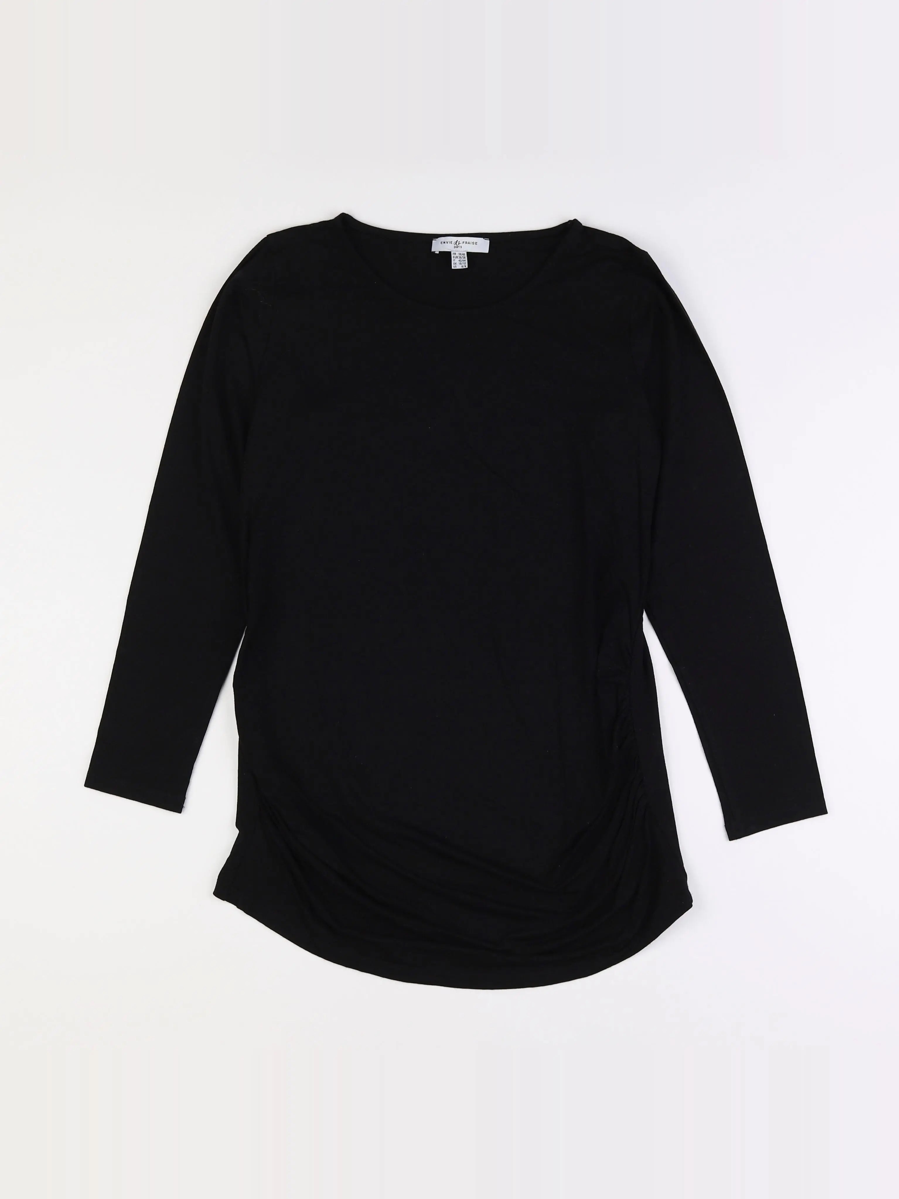 Envie de fraise - tee-shirt grossesse noir - 38 à 40