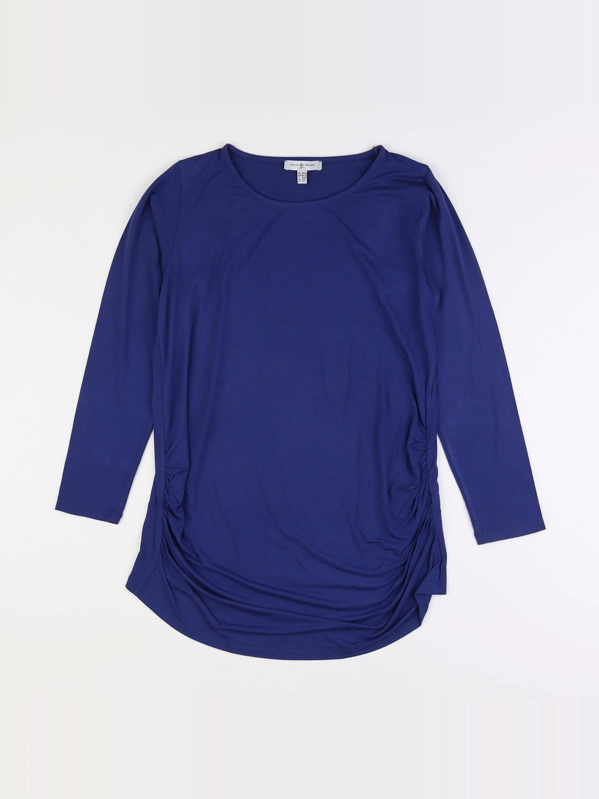 Envie de fraise - tee-shirt grossesse bleu - 38 à 40