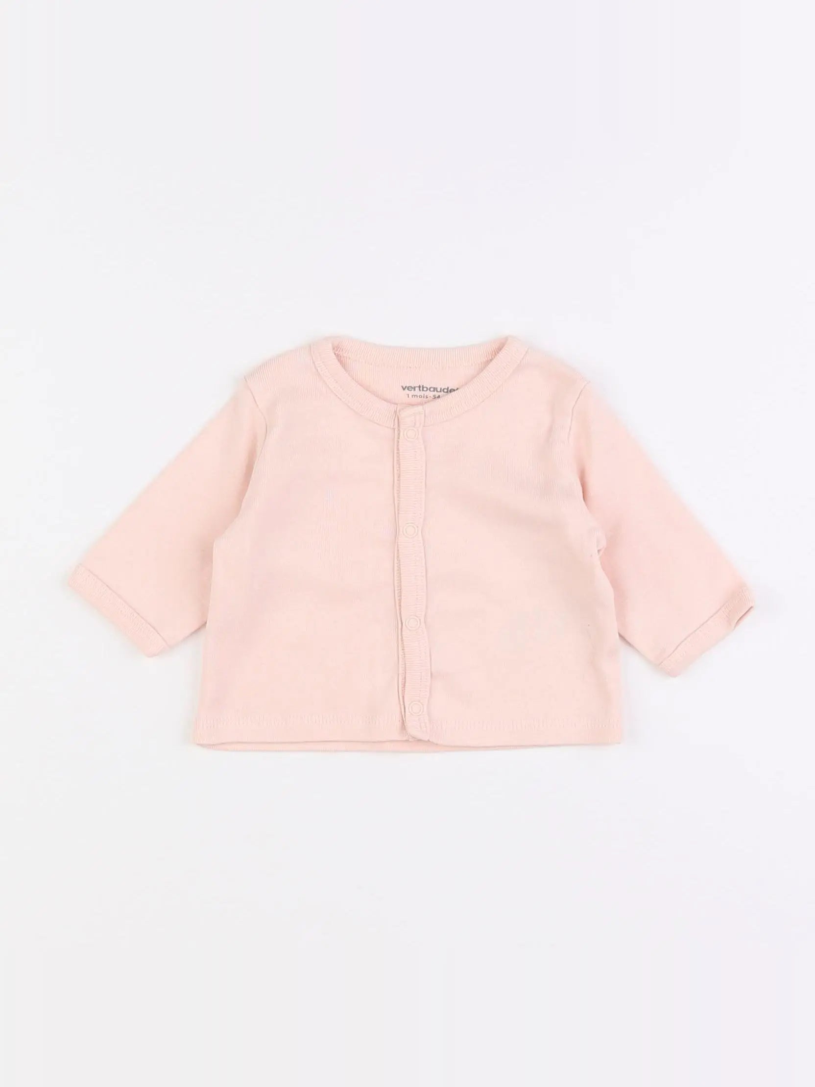 Vertbaudet - tee-shirt rose - 1 mois