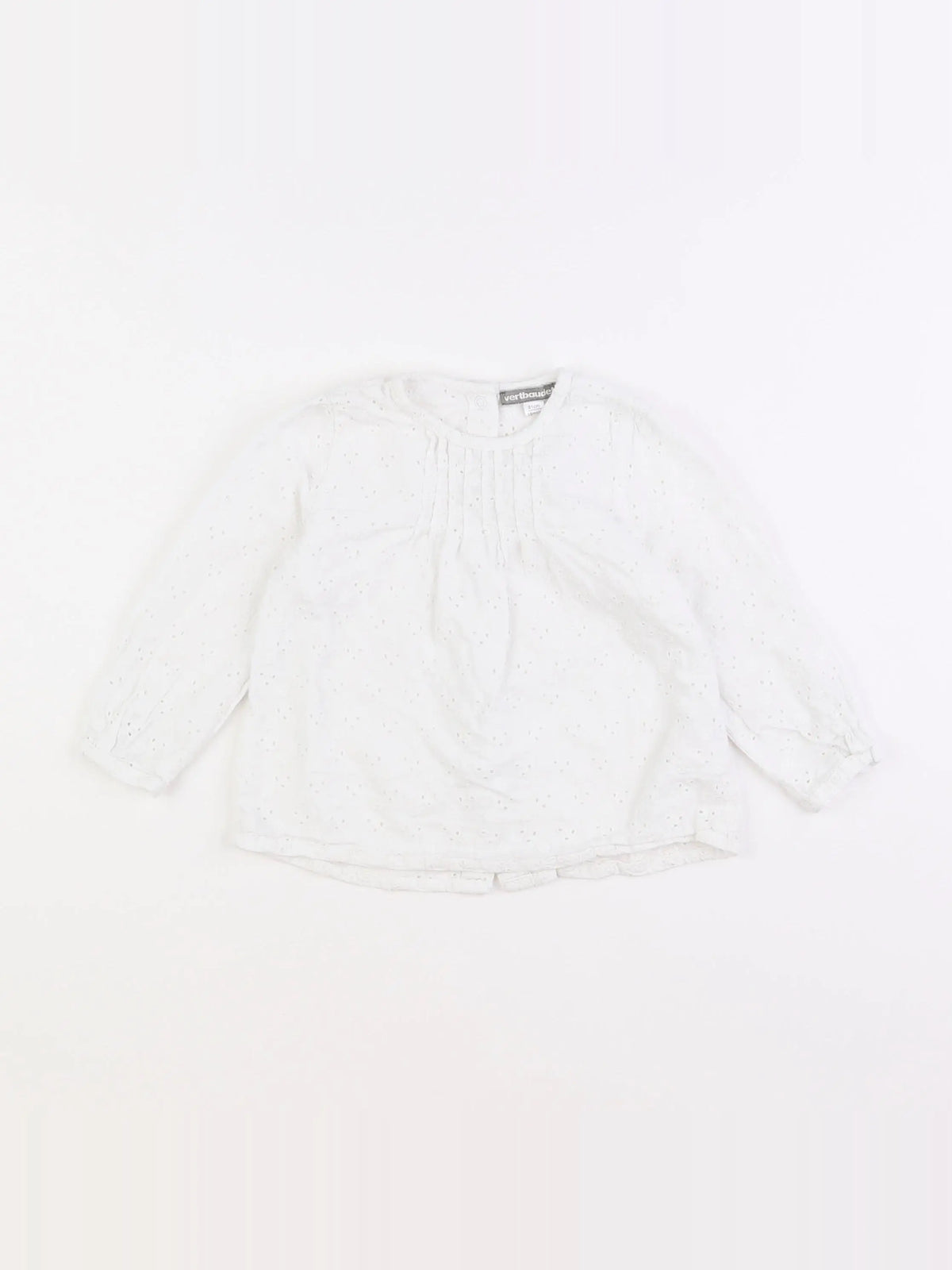 Vertbaudet - blouse blanc - 18 mois