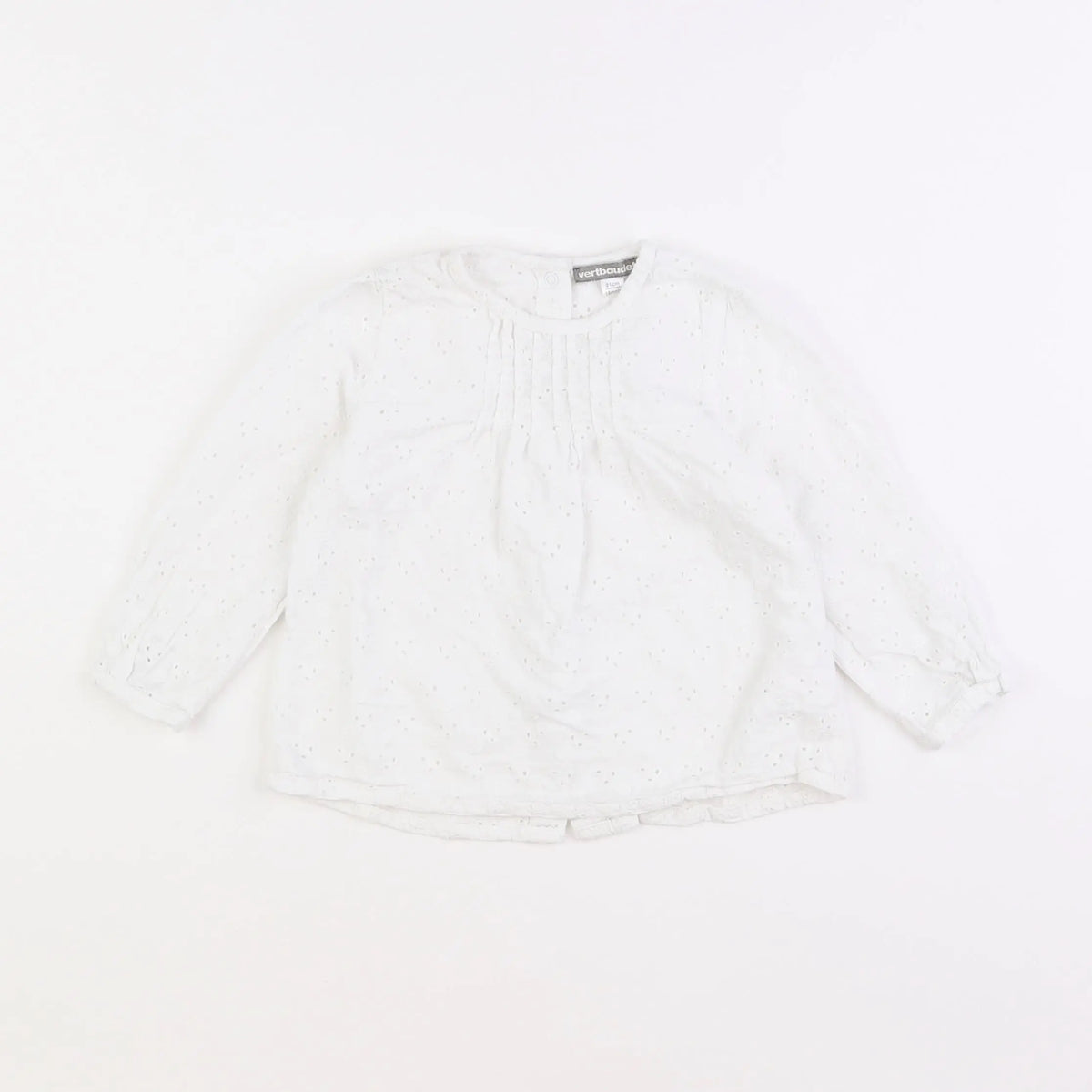 Vertbaudet - blouse blanc - 18 mois