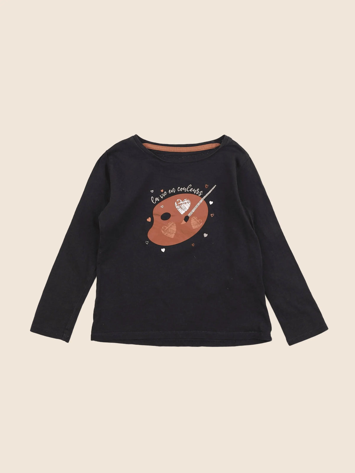 Vertbaudet - tee-shirt bleu - 4 ans