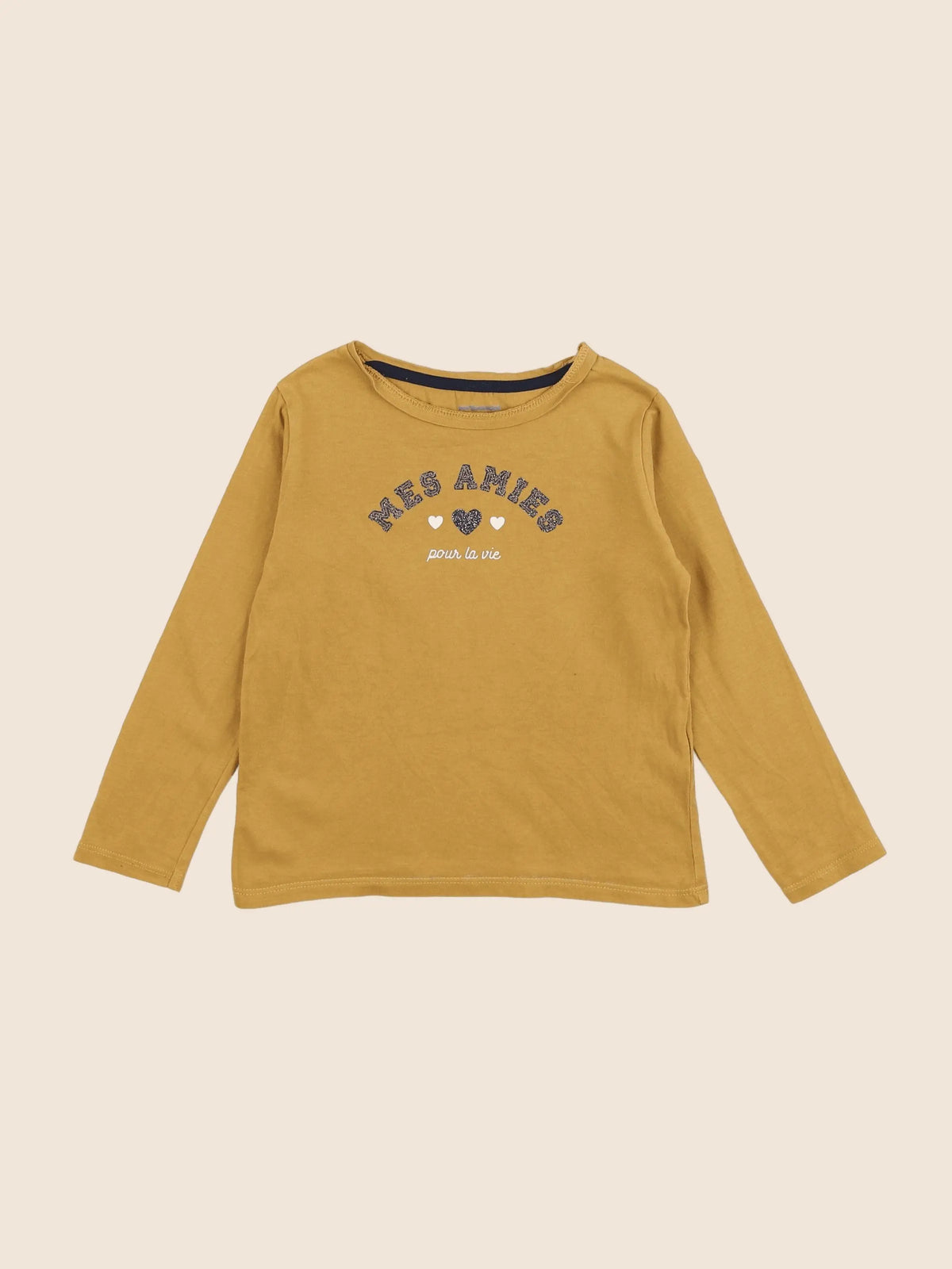 Vertbaudet - tee-shirt jaune - 4 ans
