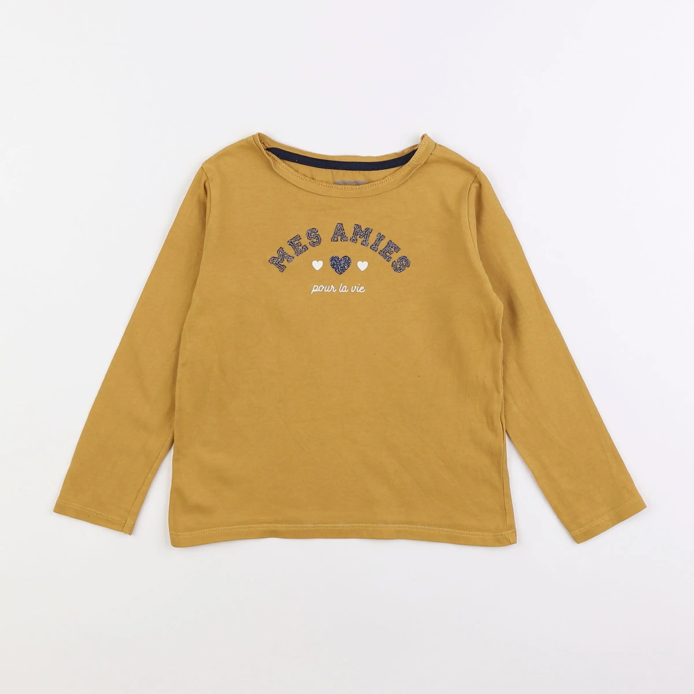 Vertbaudet - tee-shirt jaune - 4 ans