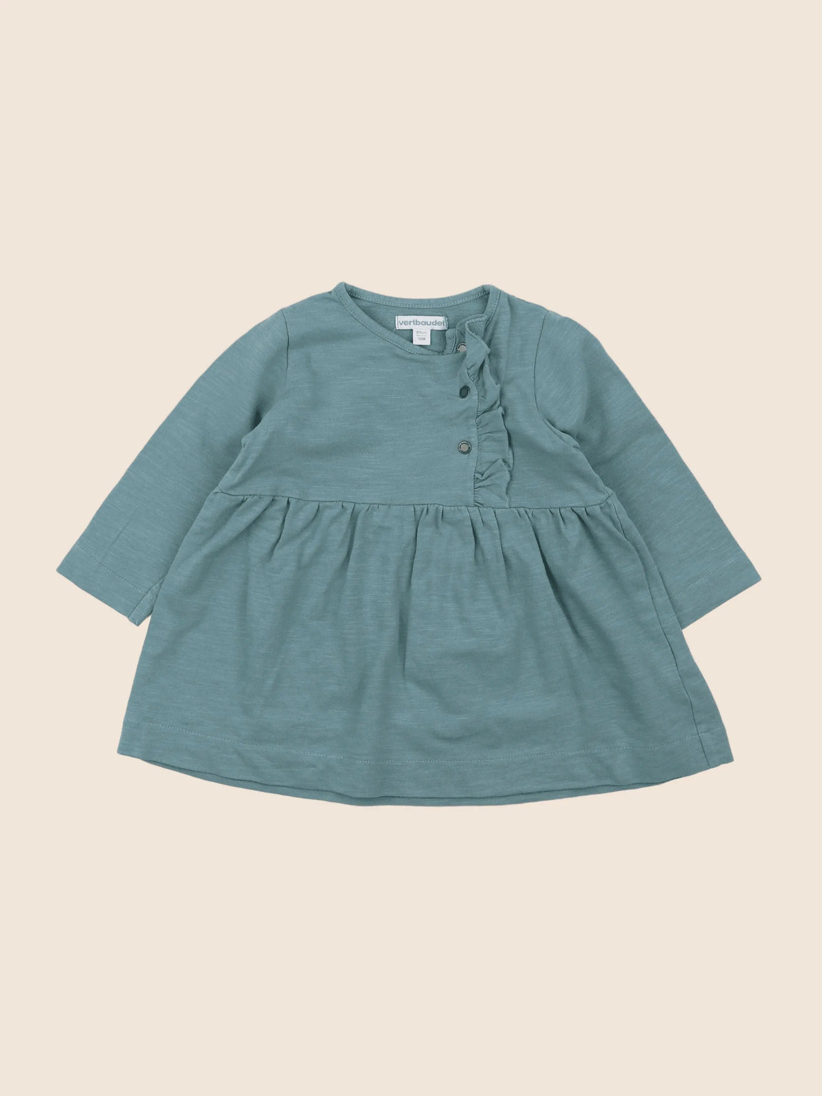 Vertbaudet - robe vert - 18 mois