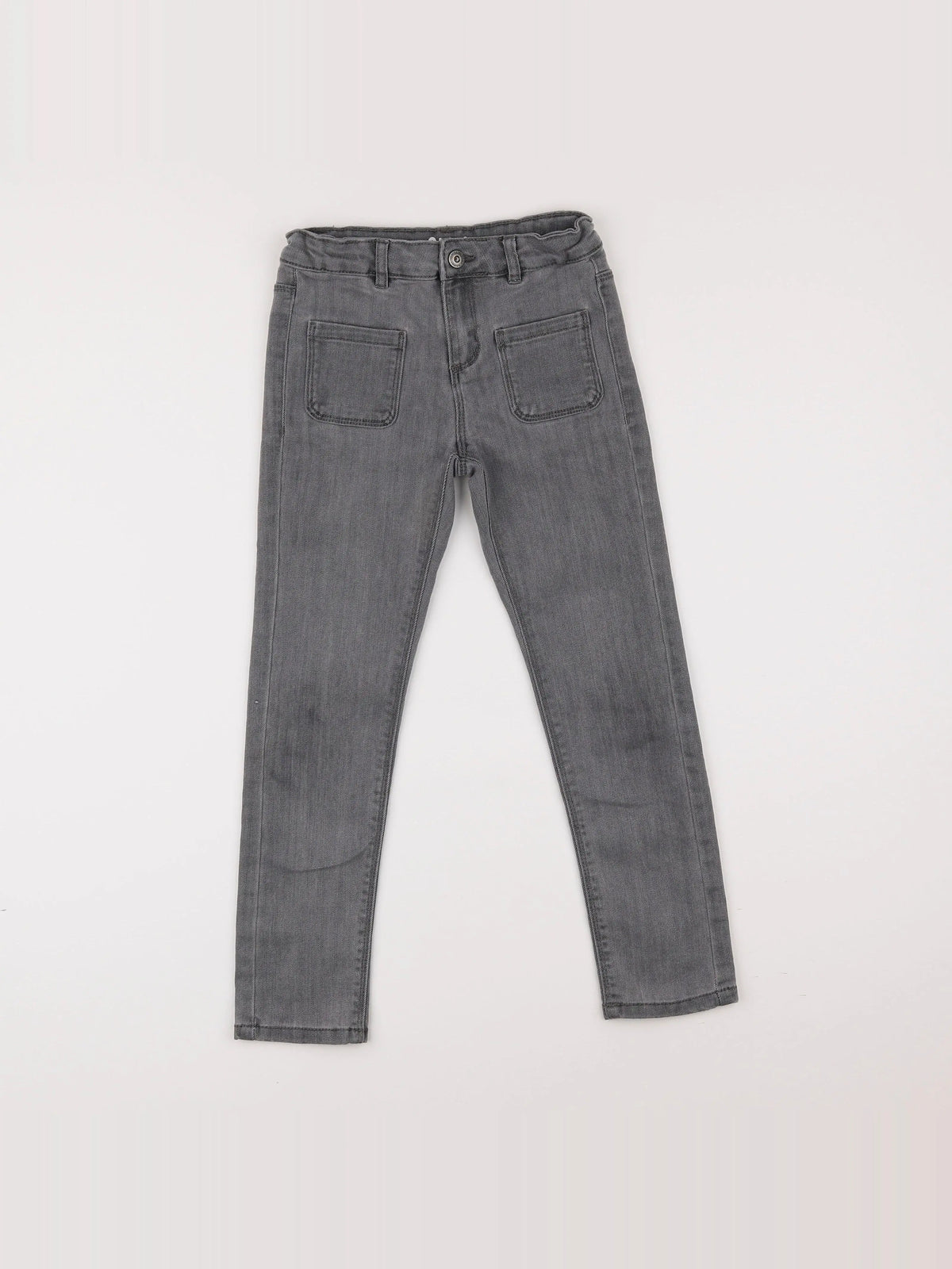 Vertbaudet - jean gris - 7 ans