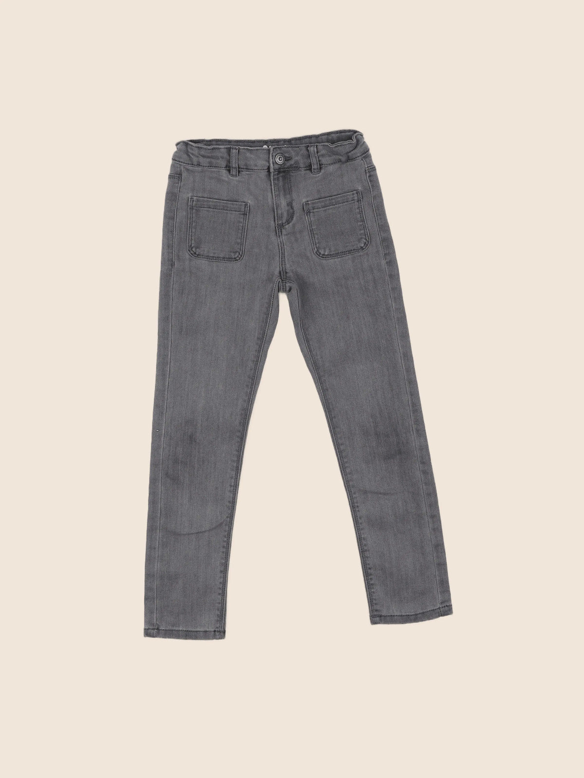 Vertbaudet - jean gris - 7 ans