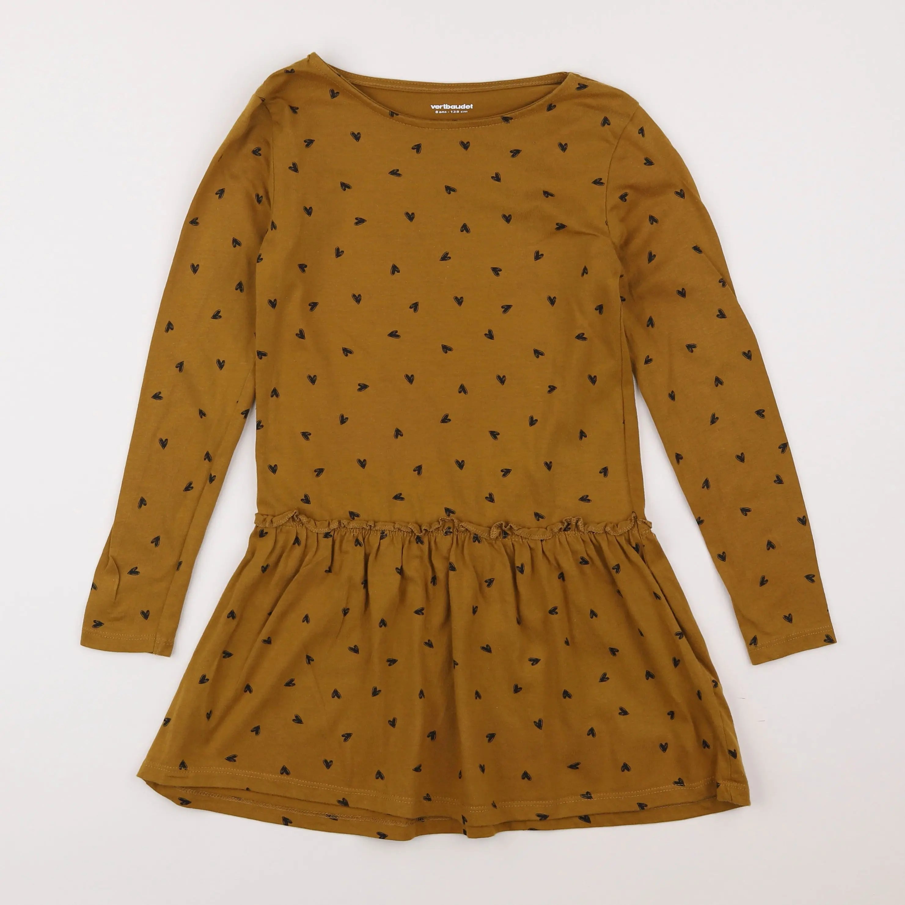 Vertbaudet - robe rouge, rose, jaune - 8 ans