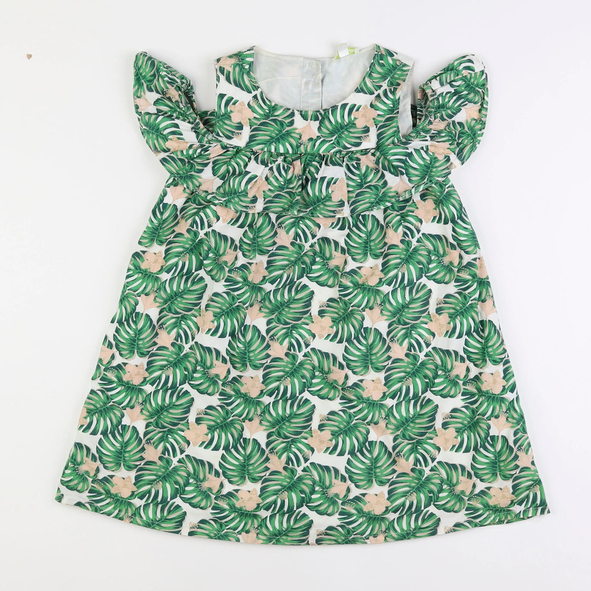 Vertbaudet - robe vert - 8 ans