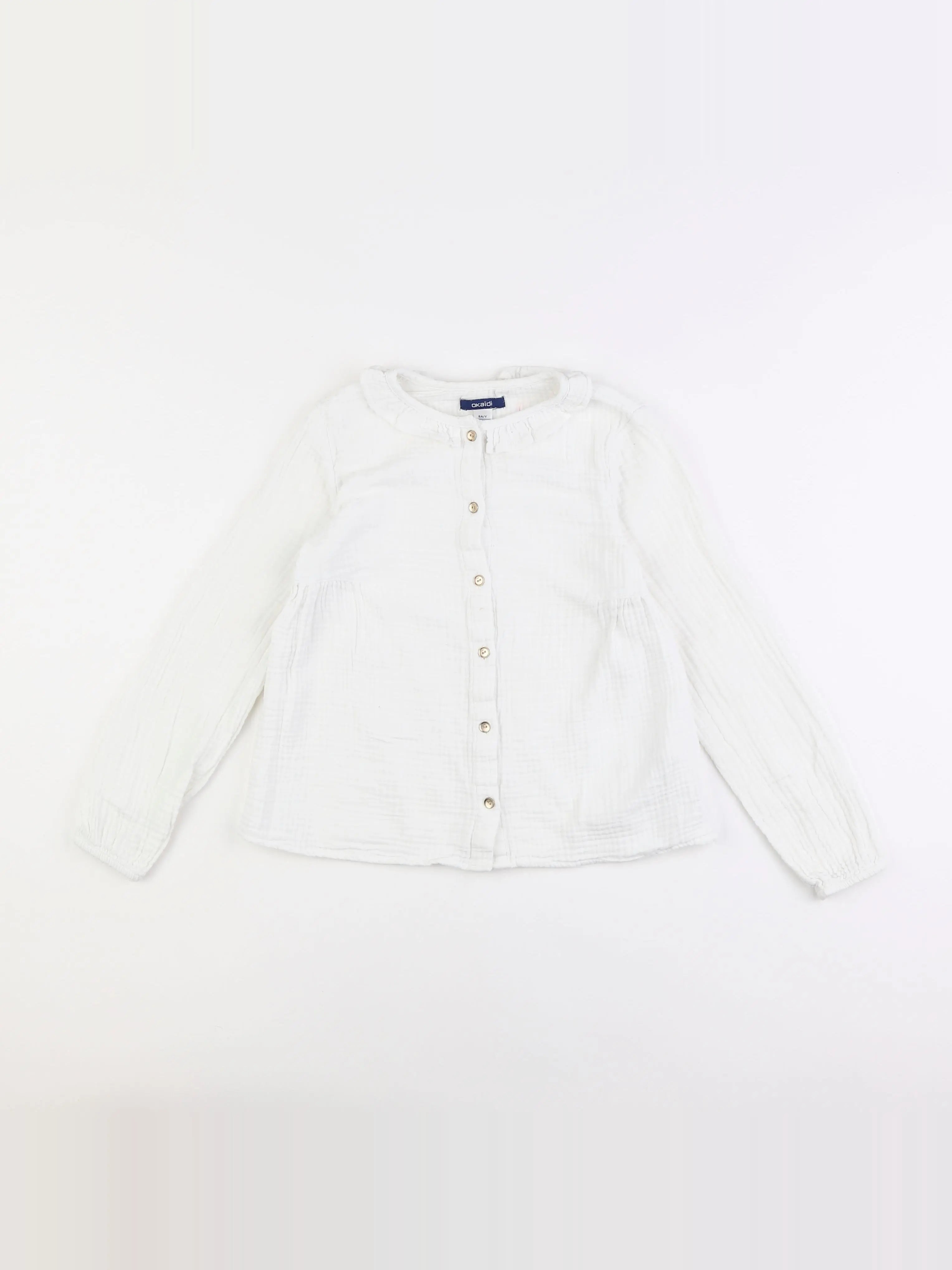 Okaidi - blouse blanc - 8 ans
