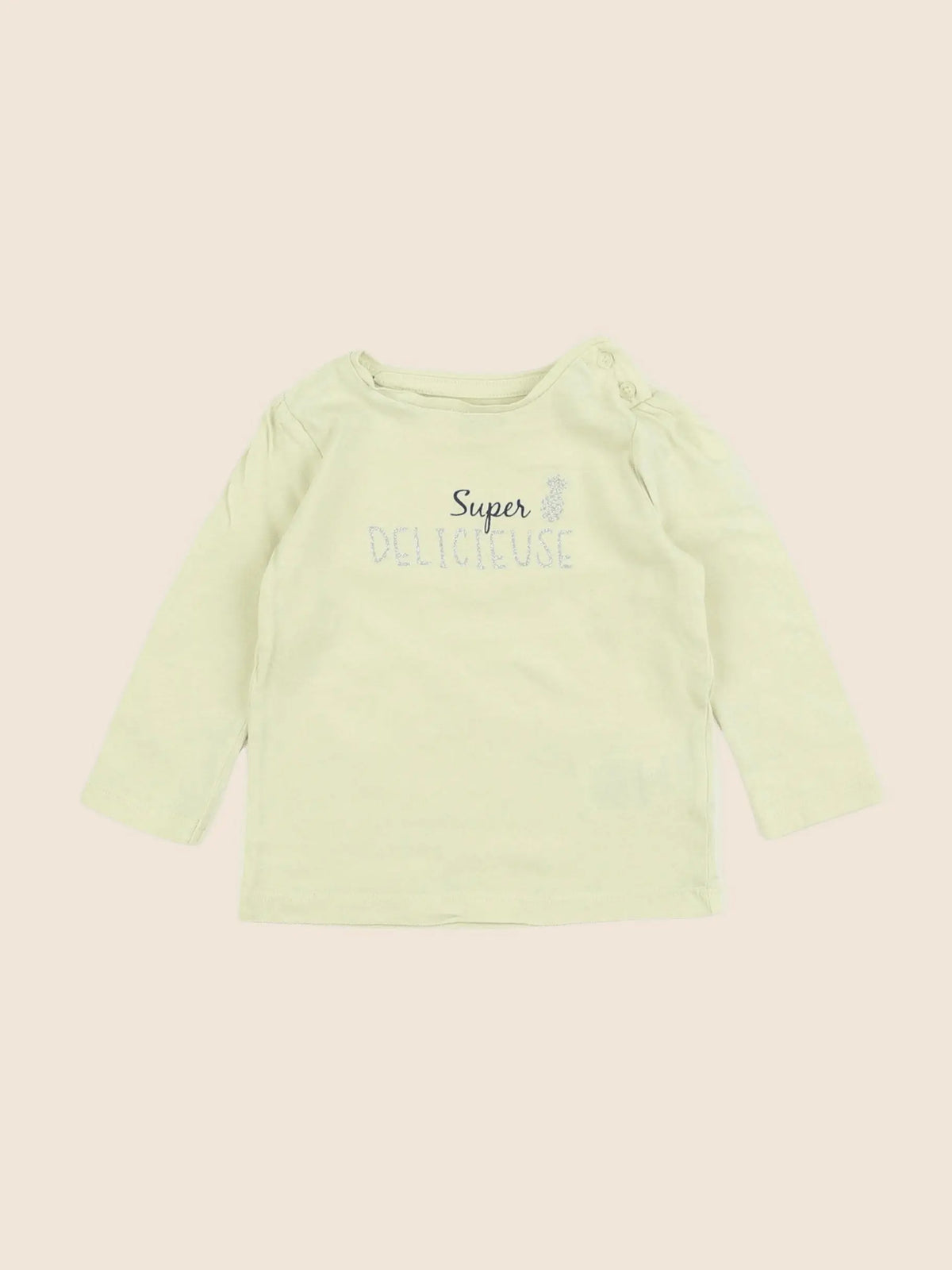 Vertbaudet - tee-shirt jaune - 6 mois