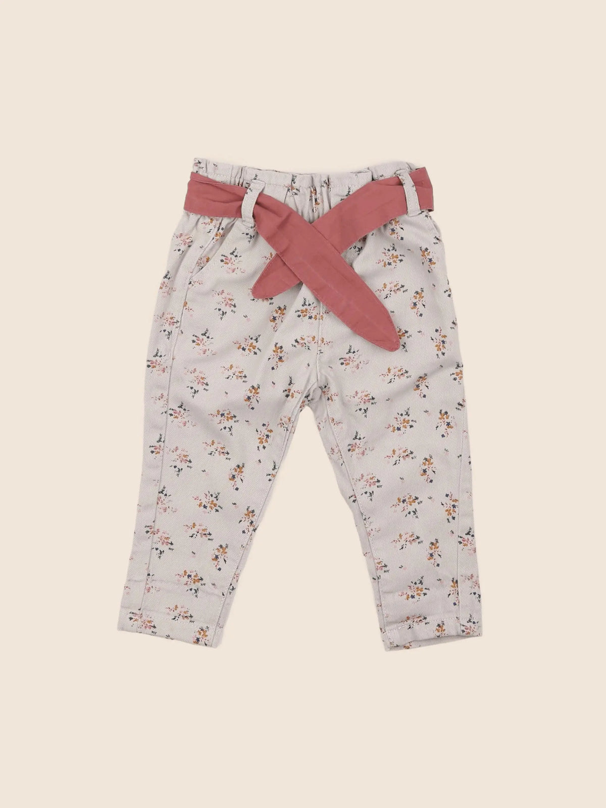 Vertbaudet - jean beige - 9 mois