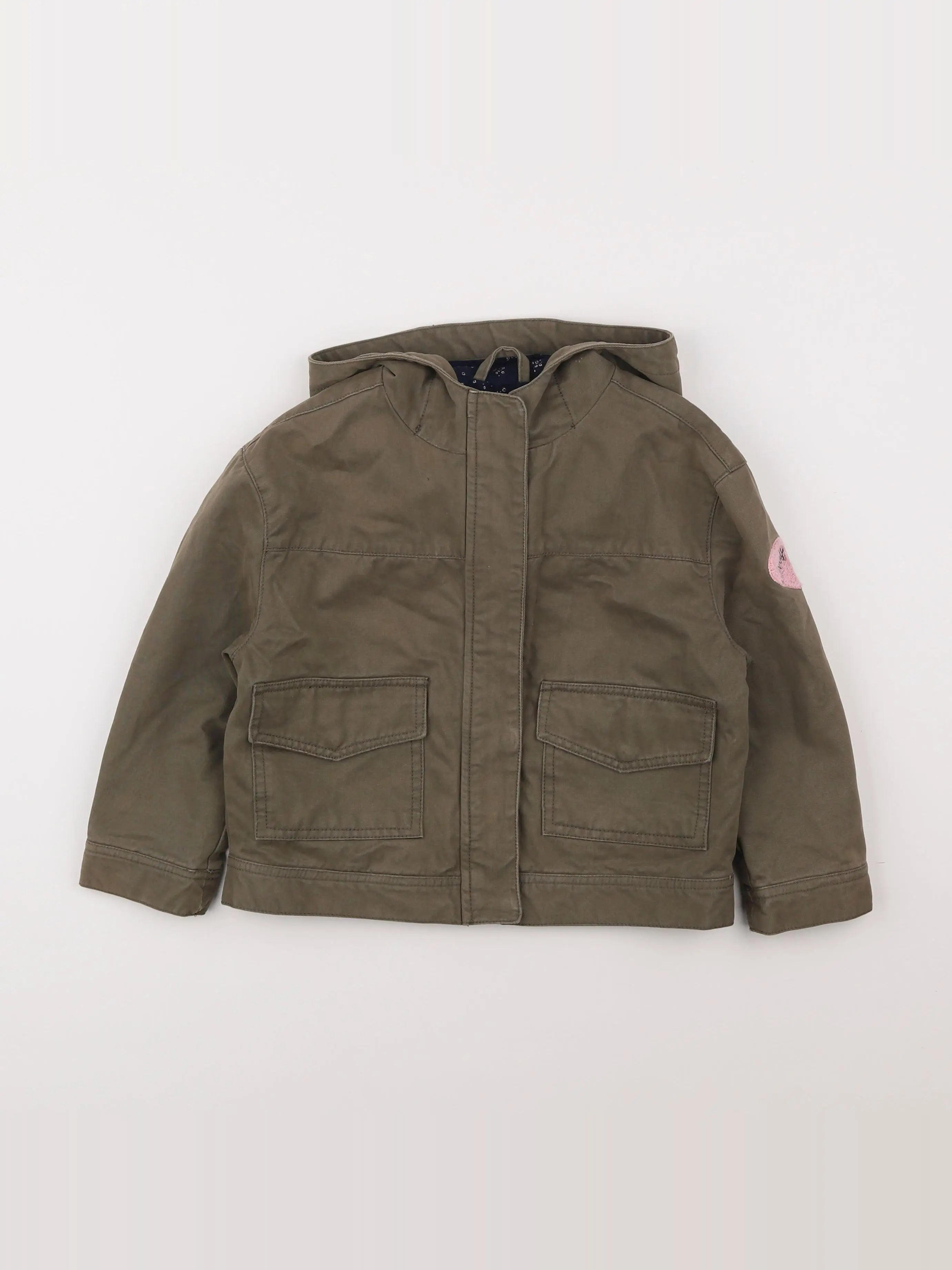 Vertbaudet - veste doublé vert - 5 ans
