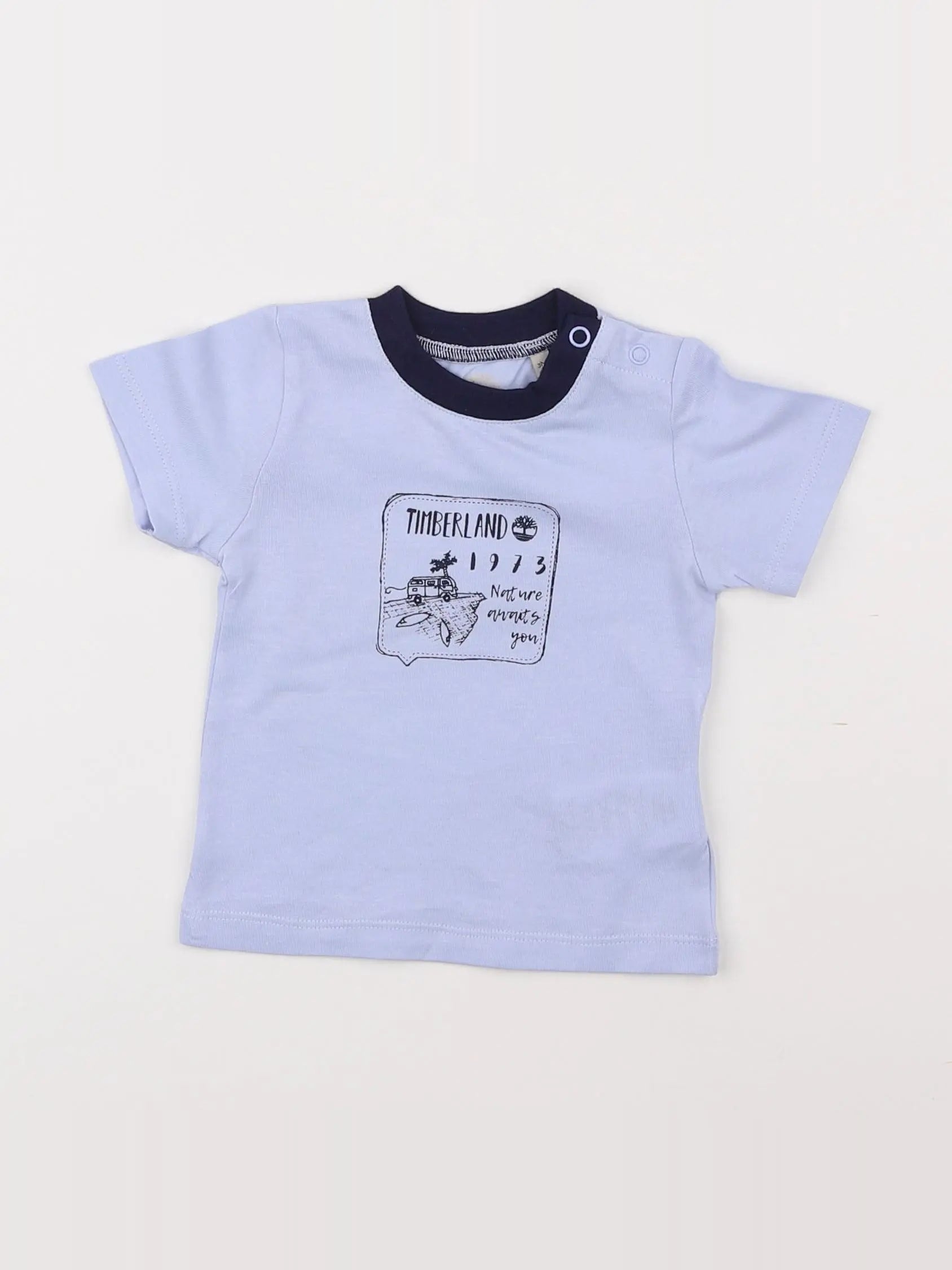 Timberland - tee-shirt bleu - 12 mois